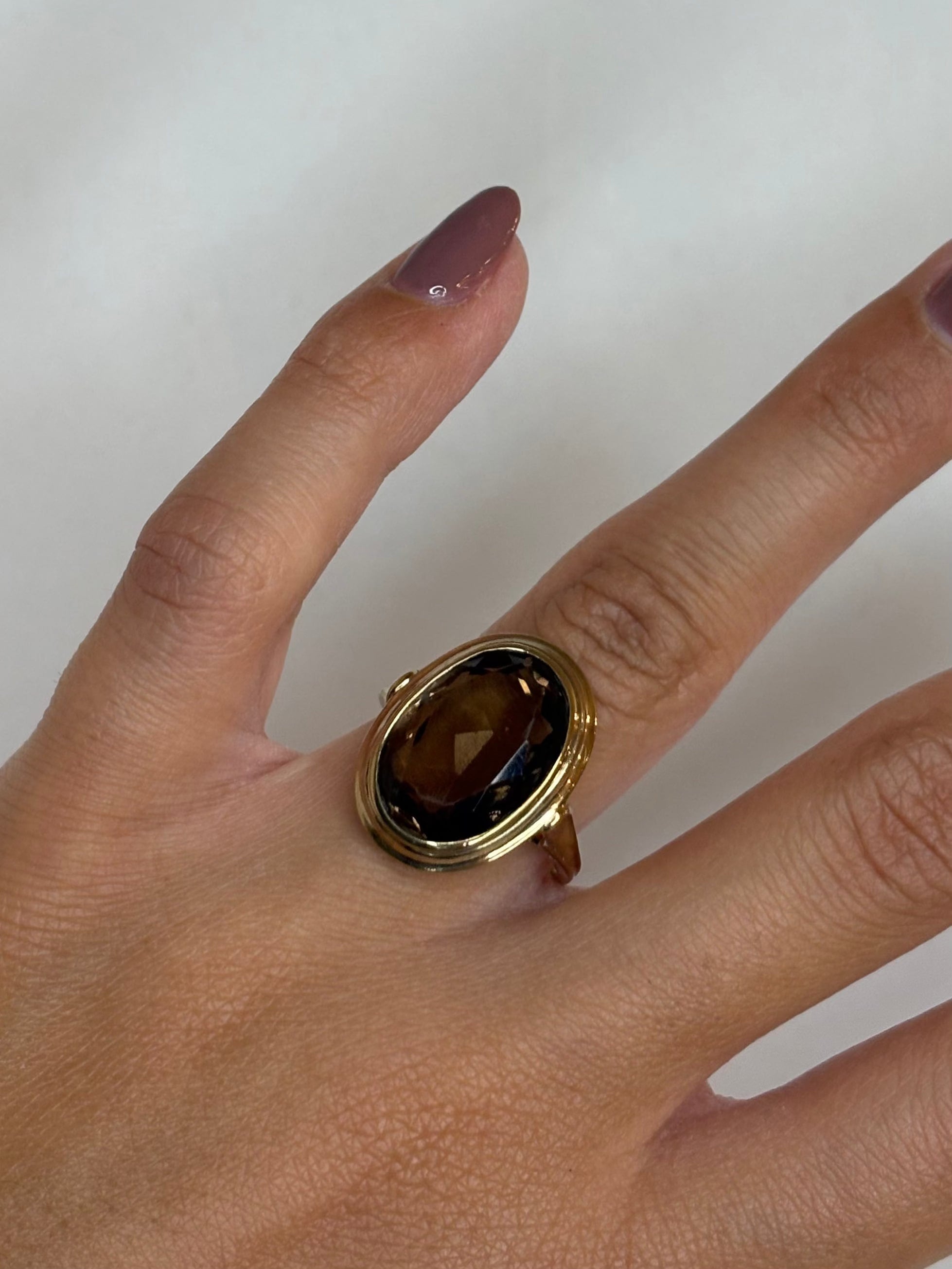 Bague Cocktail Quartz Fumé 6.80 carats "Emeline"
