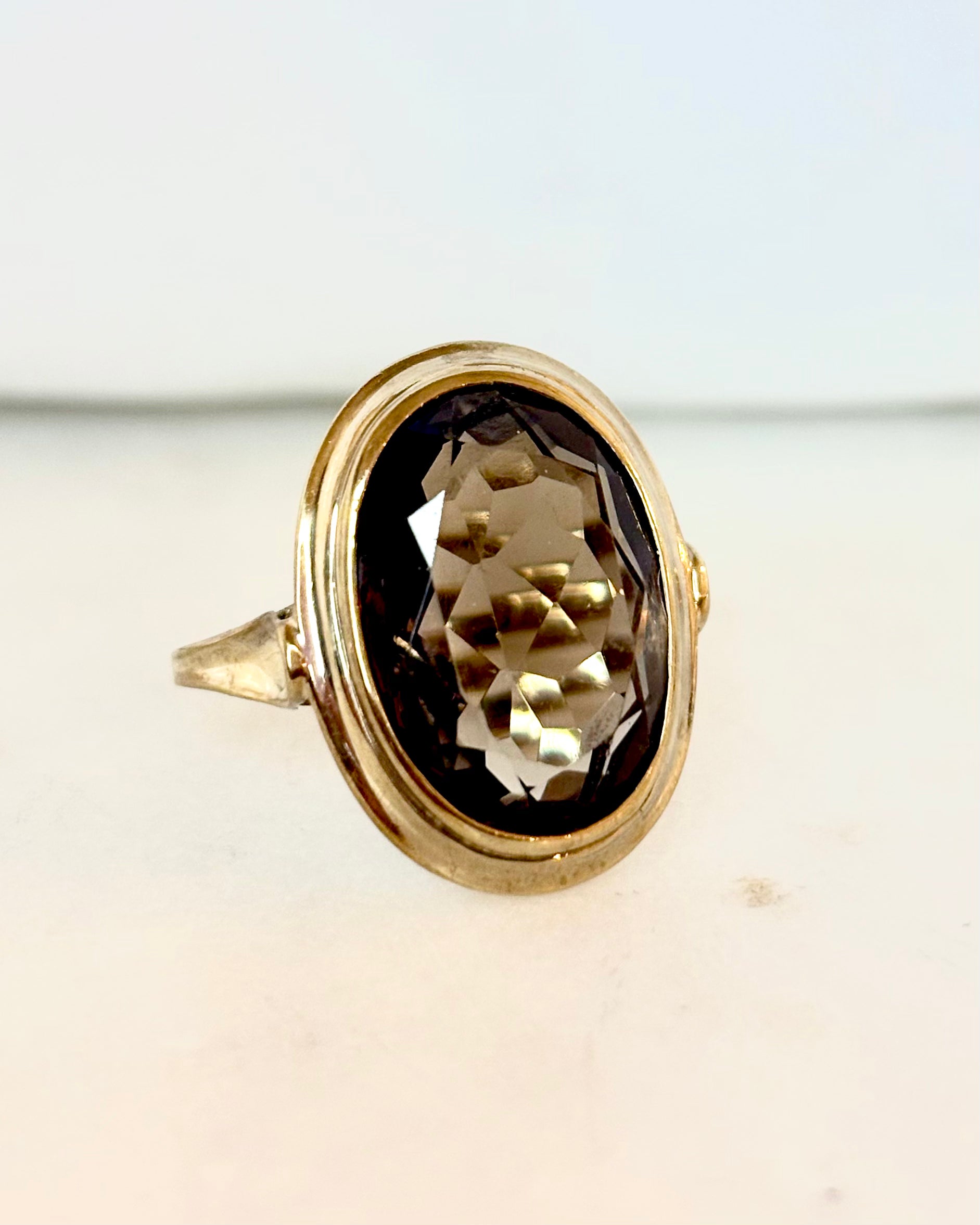 Bague Cocktail Quartz Fumé 6.80 carats "Emeline"