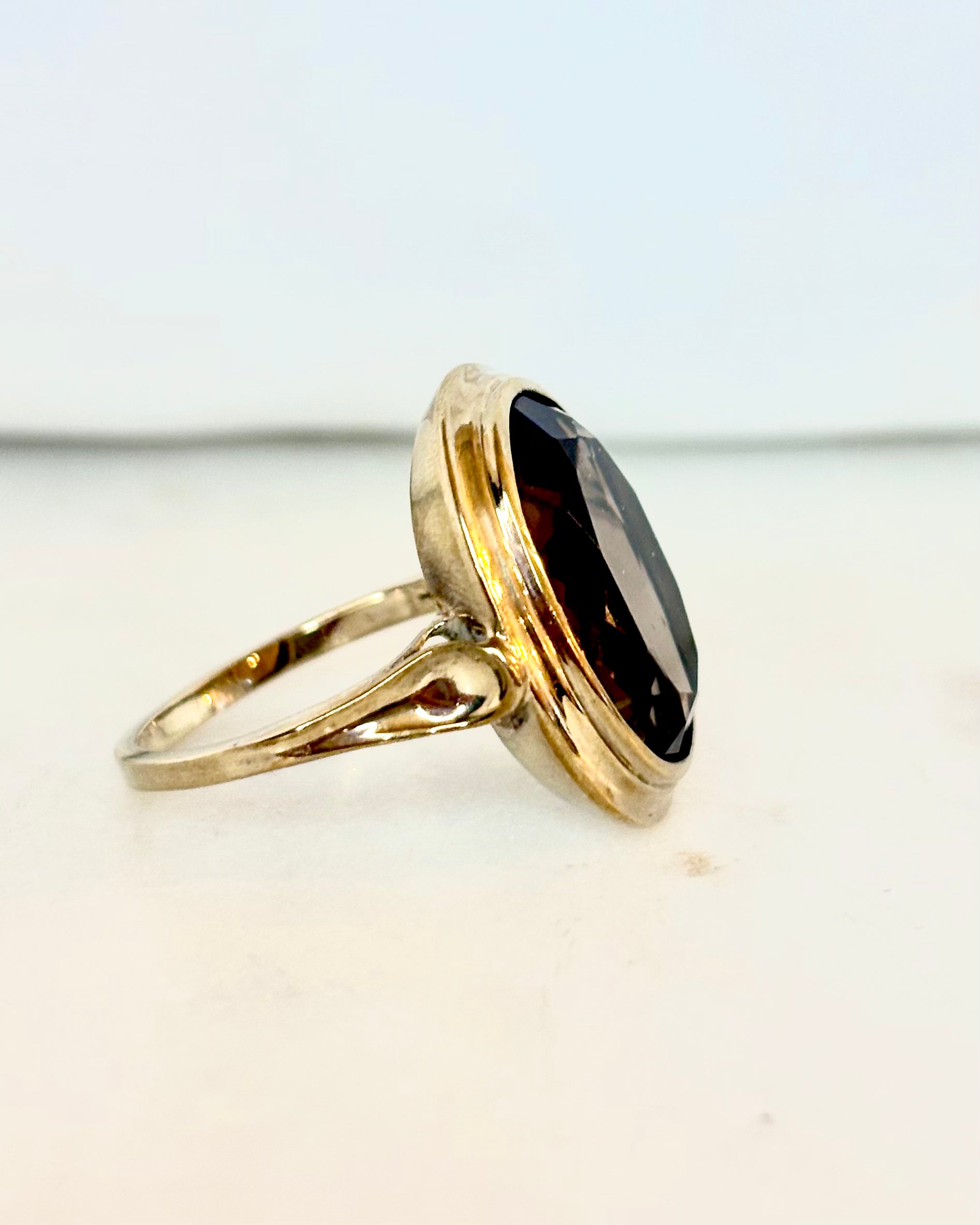 Bague Cocktail Quartz Fumé 6.80 carats "Emeline"