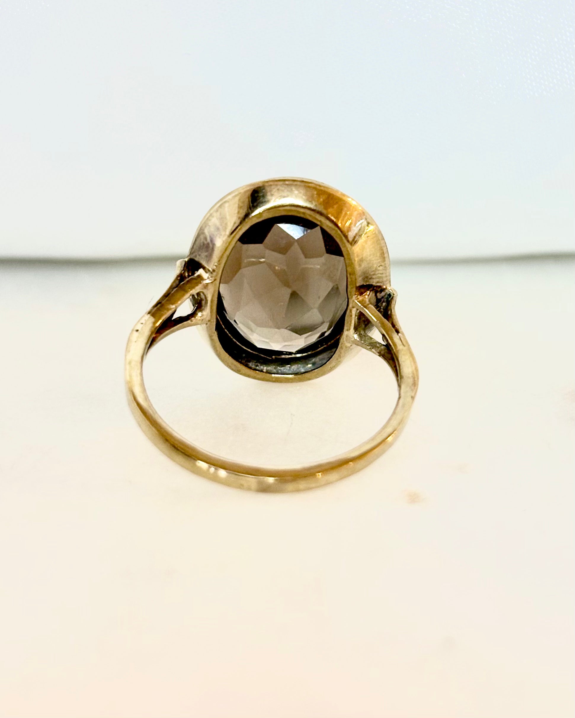 Bague Cocktail Quartz Fumé 6.80 carats "Emeline"