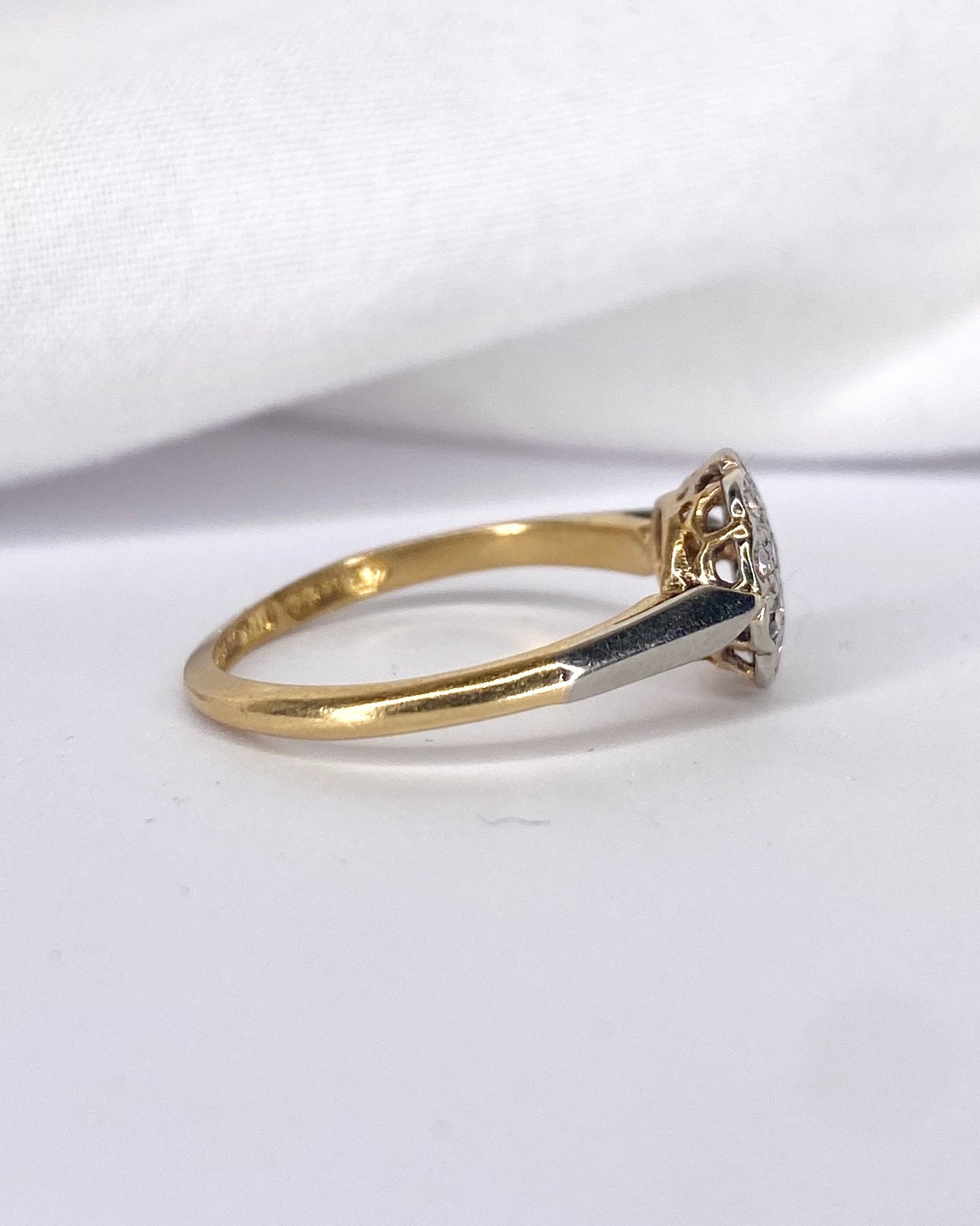 Bague Marguerite Art-déco 17 Diamants "Isaure"