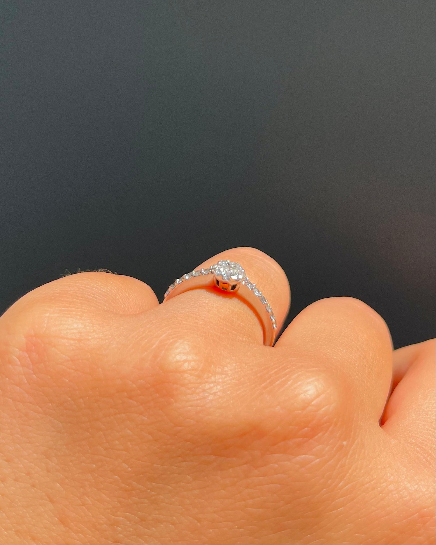 Bague Solitaire Diamants 0.38 carat "Isilde"