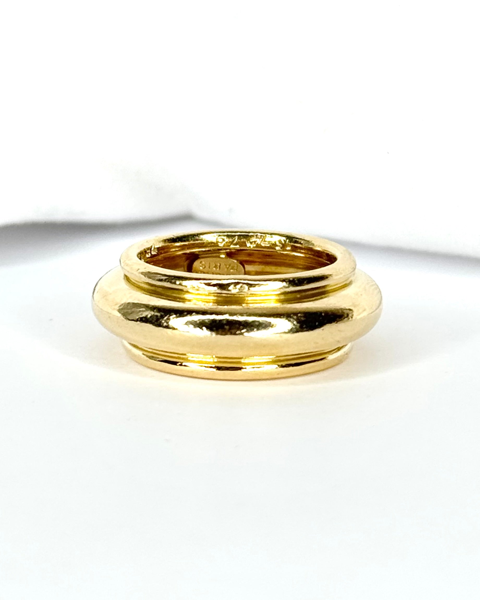 Bague Jonc Chaumet Or Jaune 18 carats 8.4g