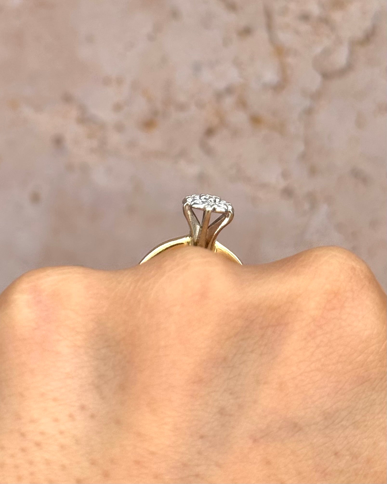 Anillo Marguerite Diamantes 0,28 quilates "Louisa"