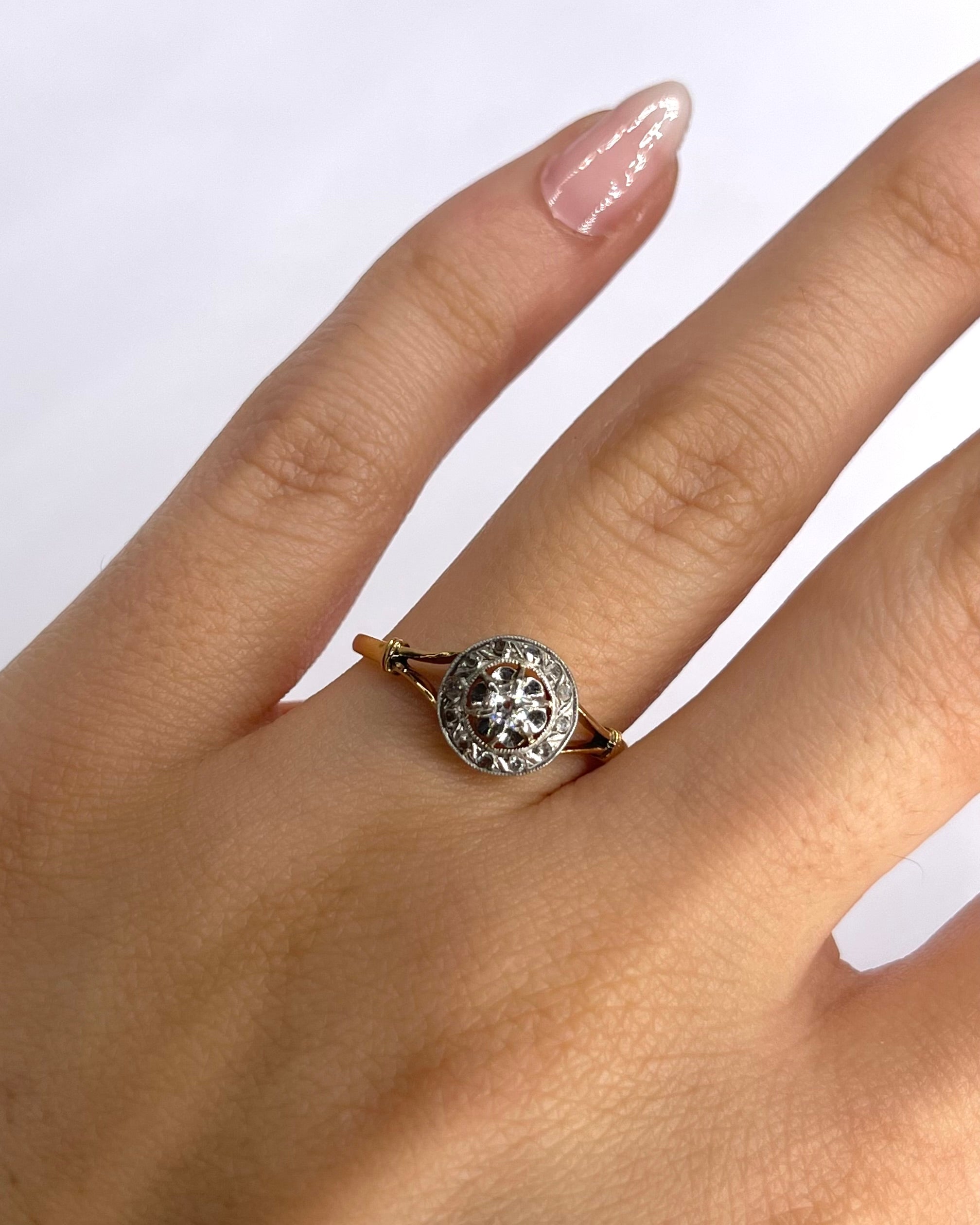 Bague Art-Déco Diamants "Pamela" - Elliade Paris