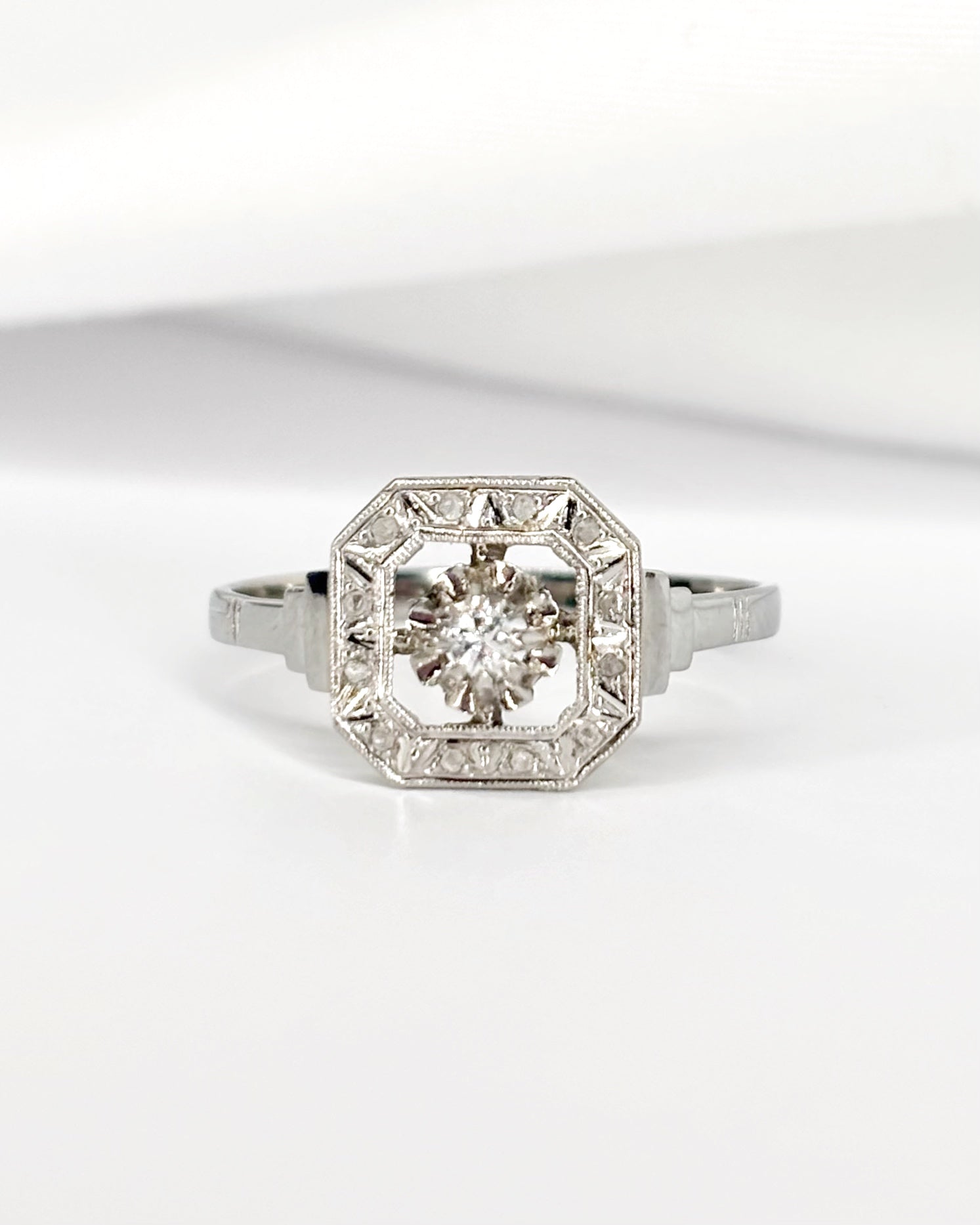 Bague Art-Déco Diamants "Julia"