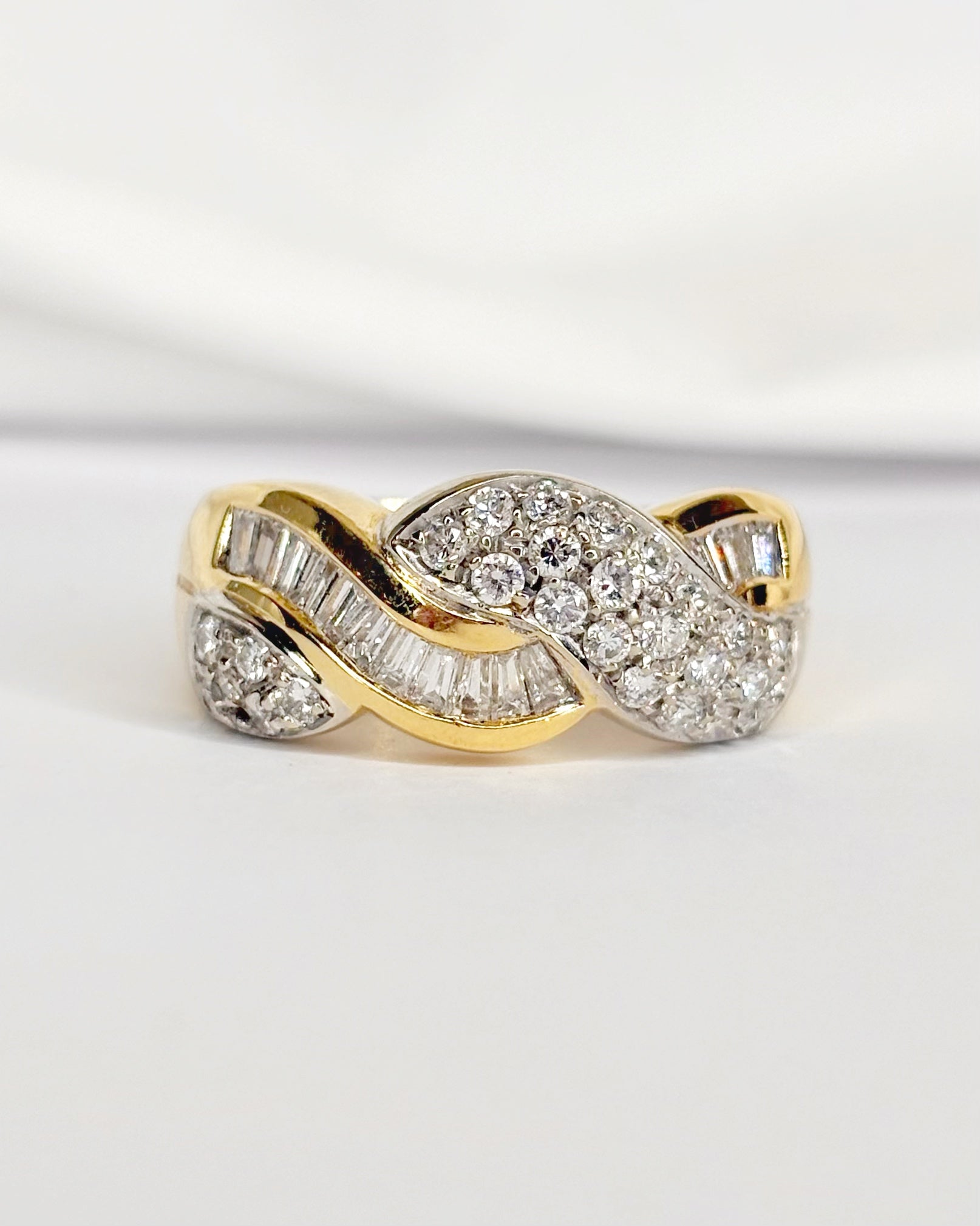 Bague Jonc Diamants 0.84 carat "Annabella" - Elliade Paris