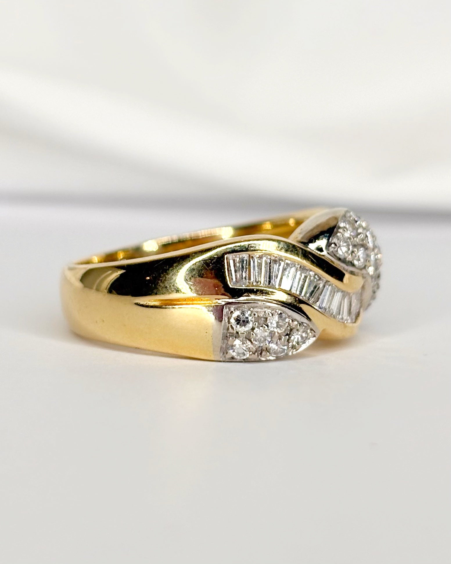 Bague Jonc Diamants 0.84 carat "Annabella" - Elliade Paris