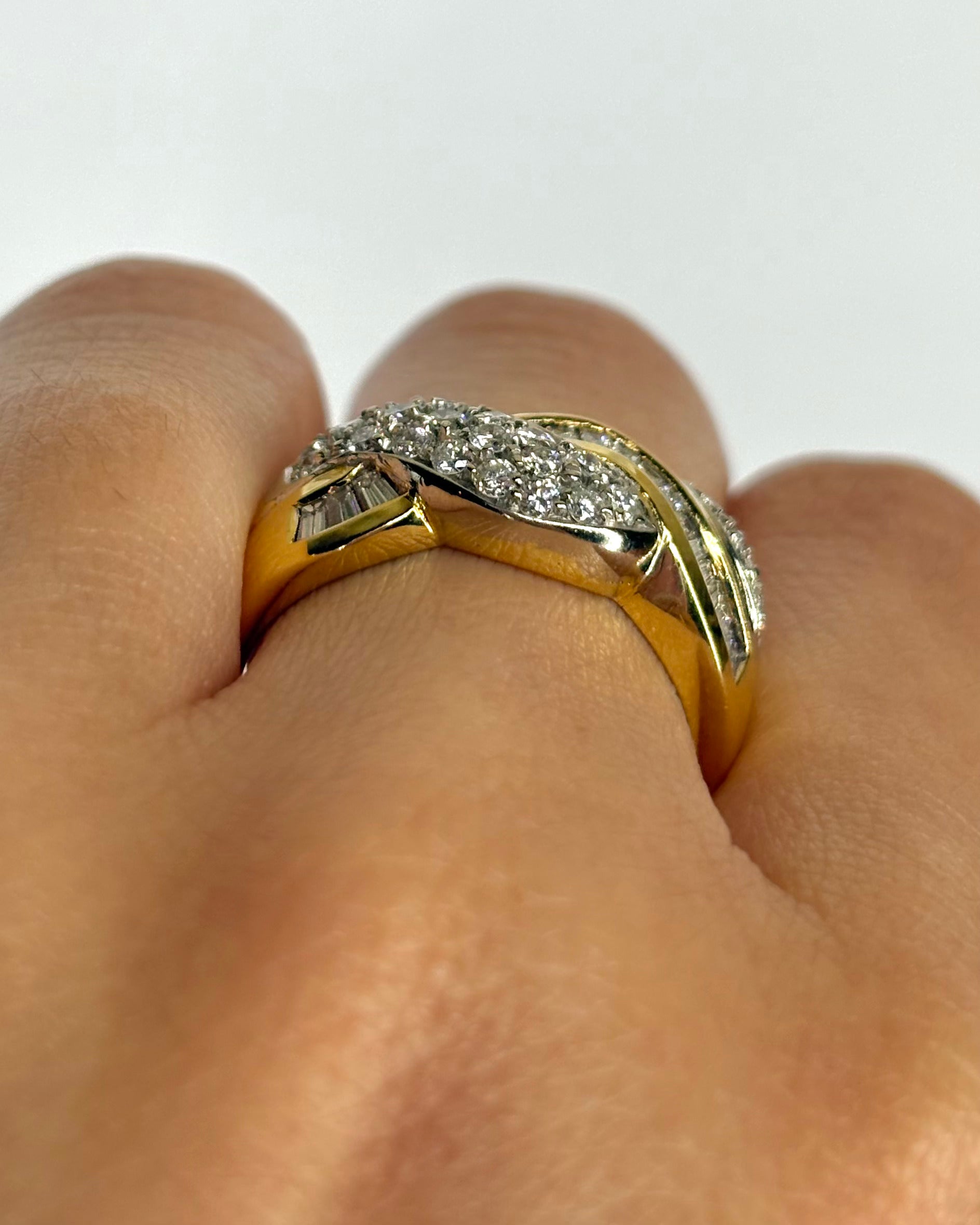 Bague Jonc Diamants 0.84 carat "Annabella" - Elliade Paris