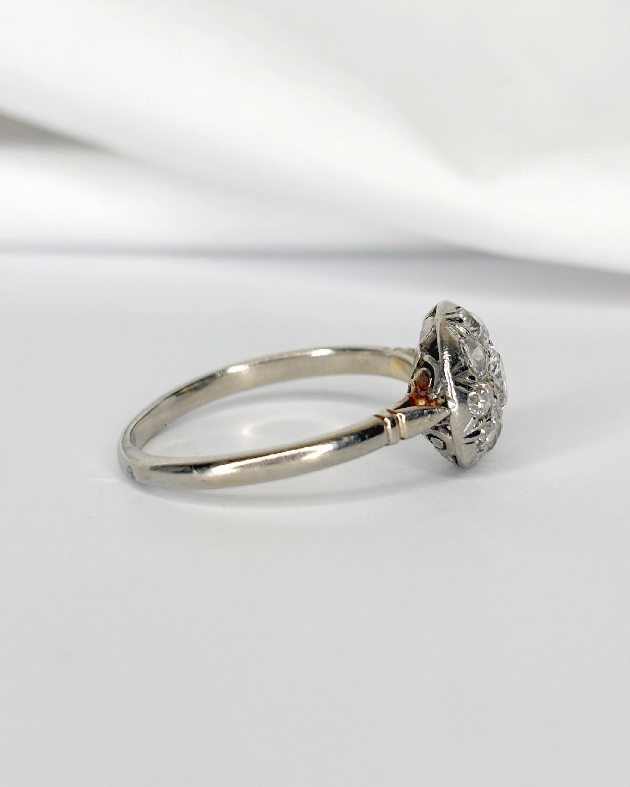 Bague Art-Déco Diamants 0.76 carat "Ginevra"