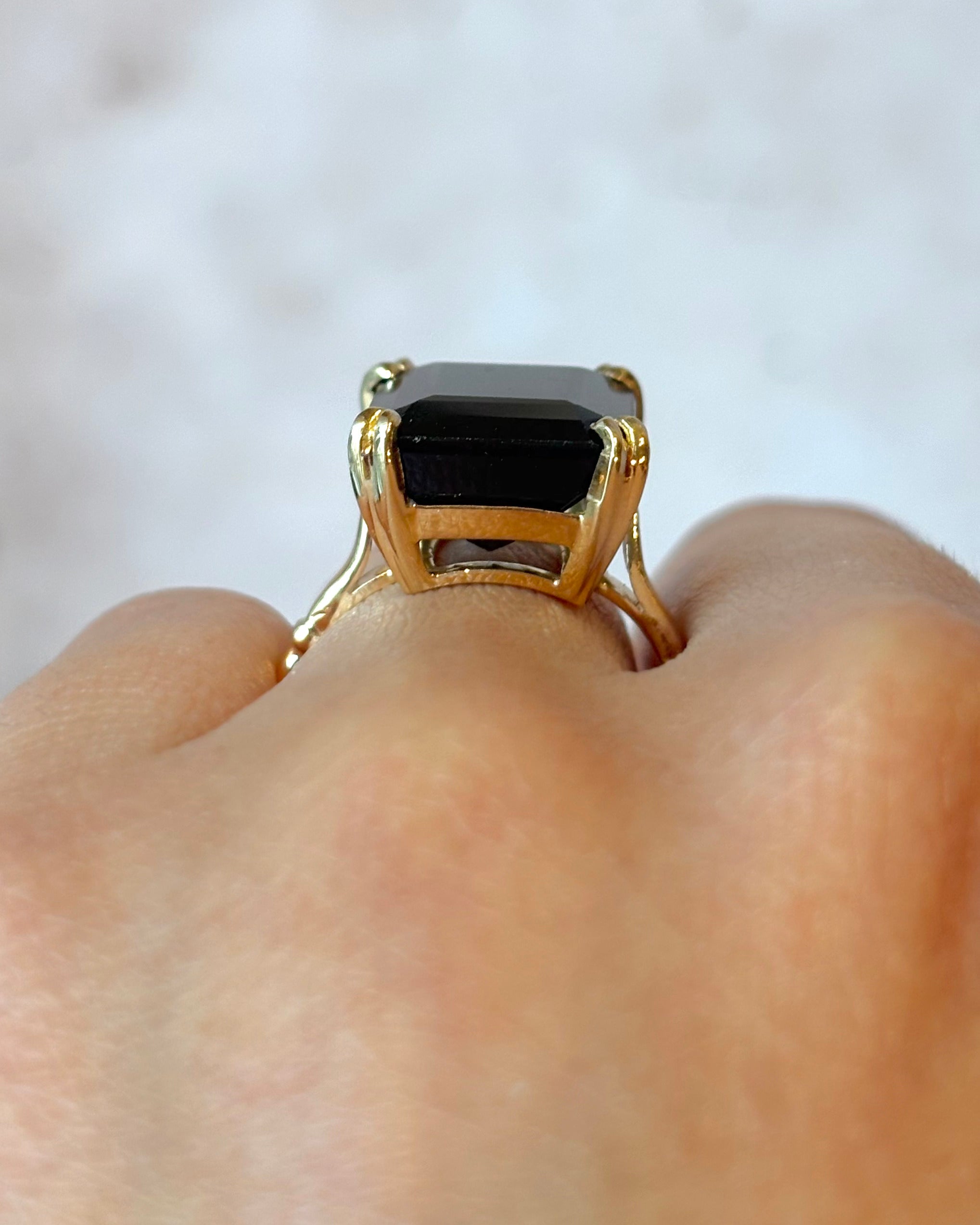 Bague Cocktail Tourmaline Verte 8.35 carats "Emma" - Elliade Paris