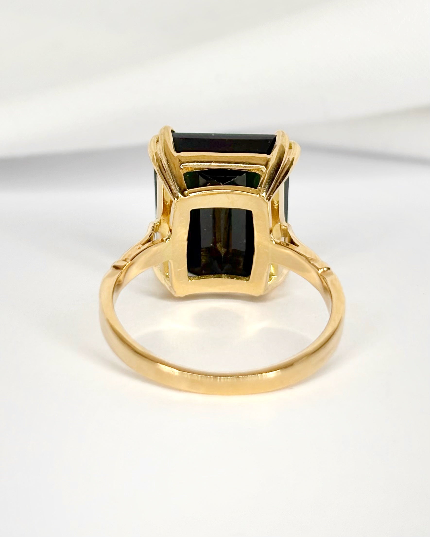 Bague Cocktail Tourmaline Verte 8.35 carats "Emma" - Elliade Paris