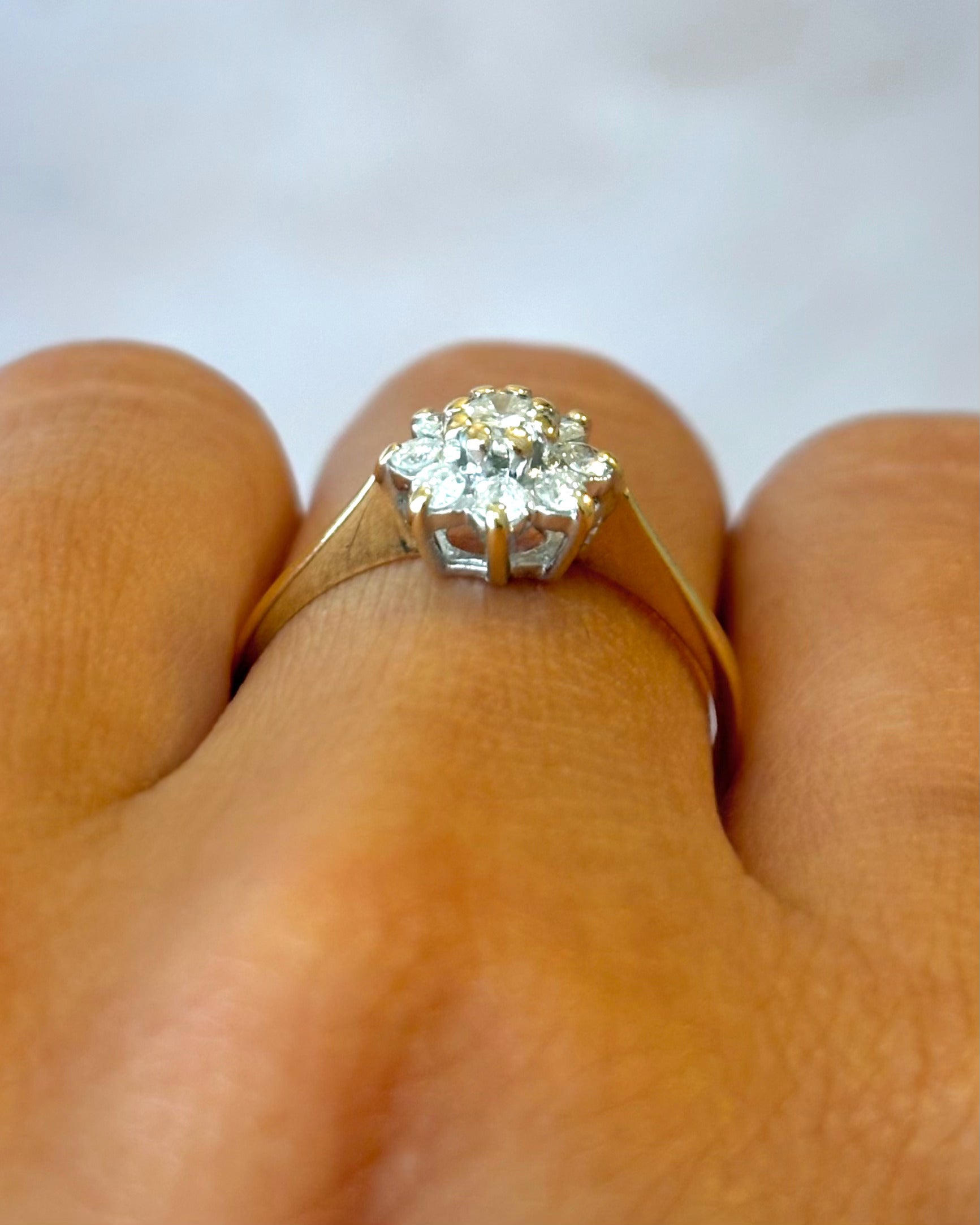 Bague Marguerite Diamants 0.34 carat "Pia"