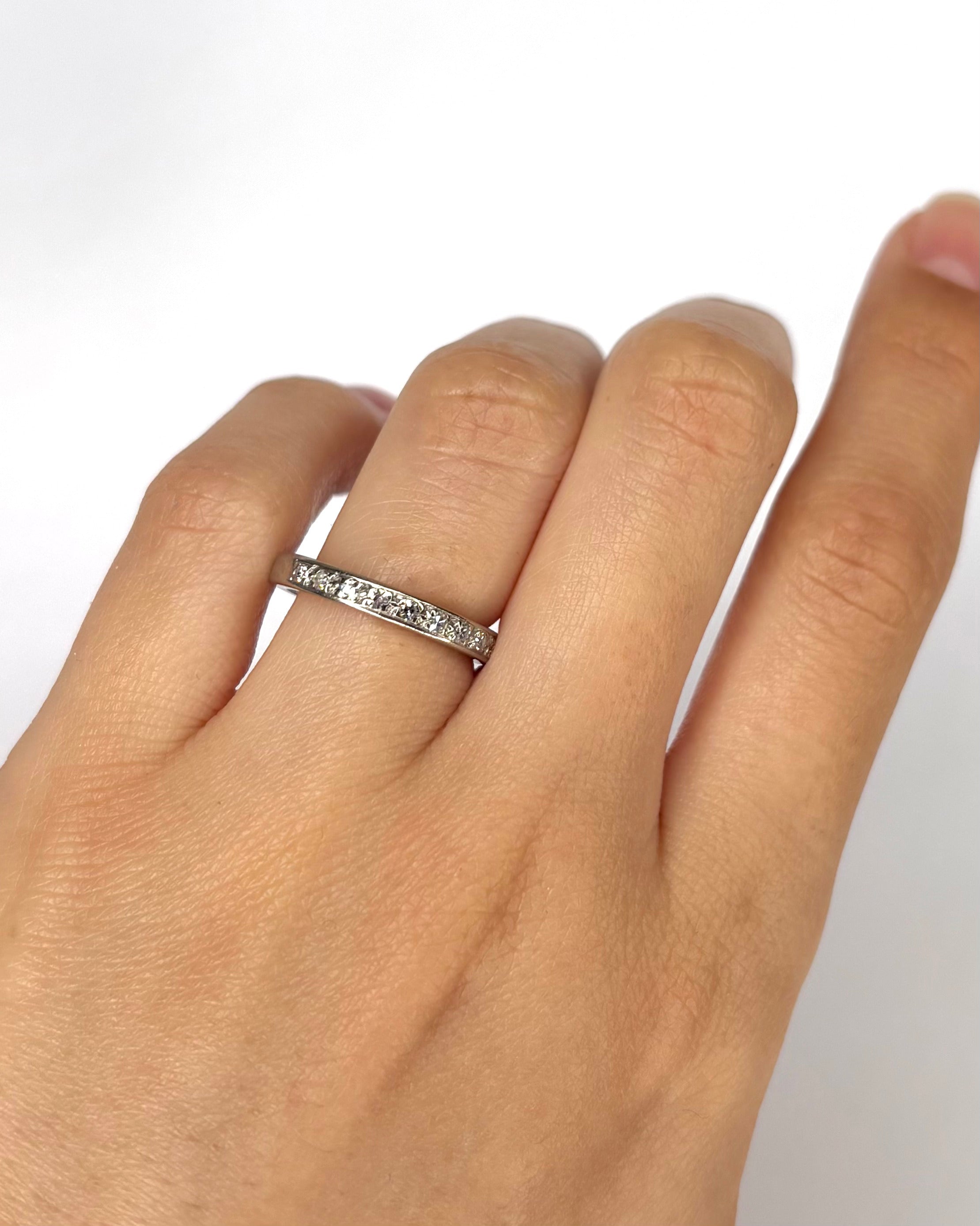 0.24 Carat Diamond Half-Eternity Ring "Françoise"