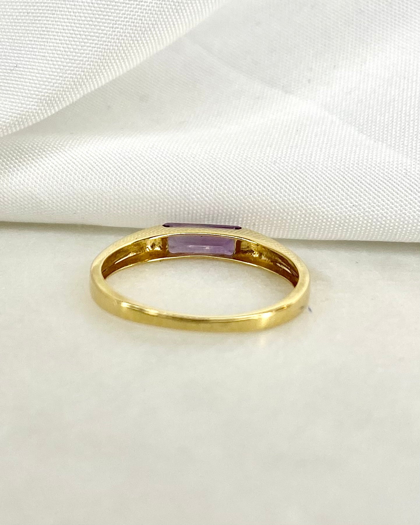 Bague Jonc Améthyste "Isis"