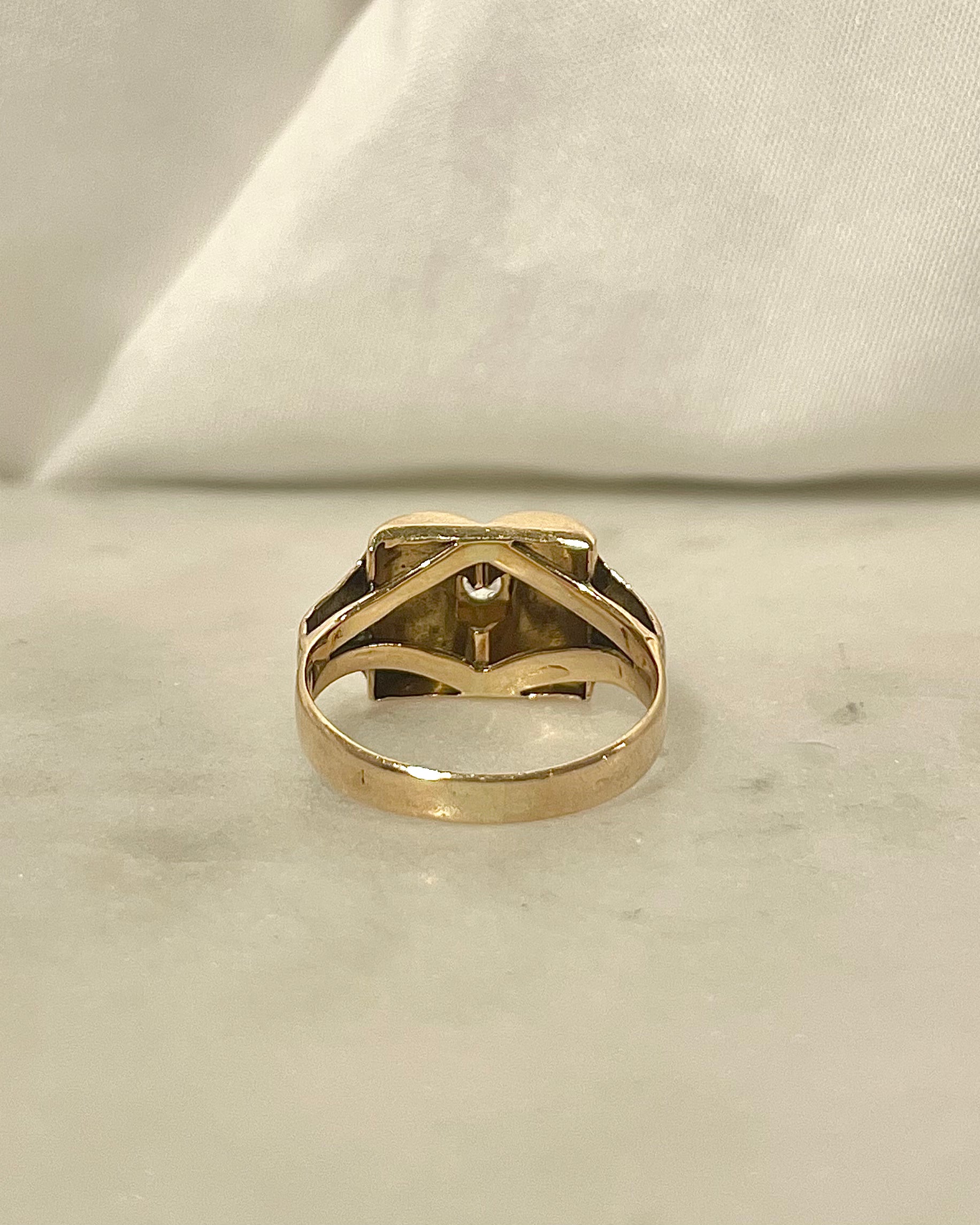 Bague Tank Diamant Vintage "Corine"