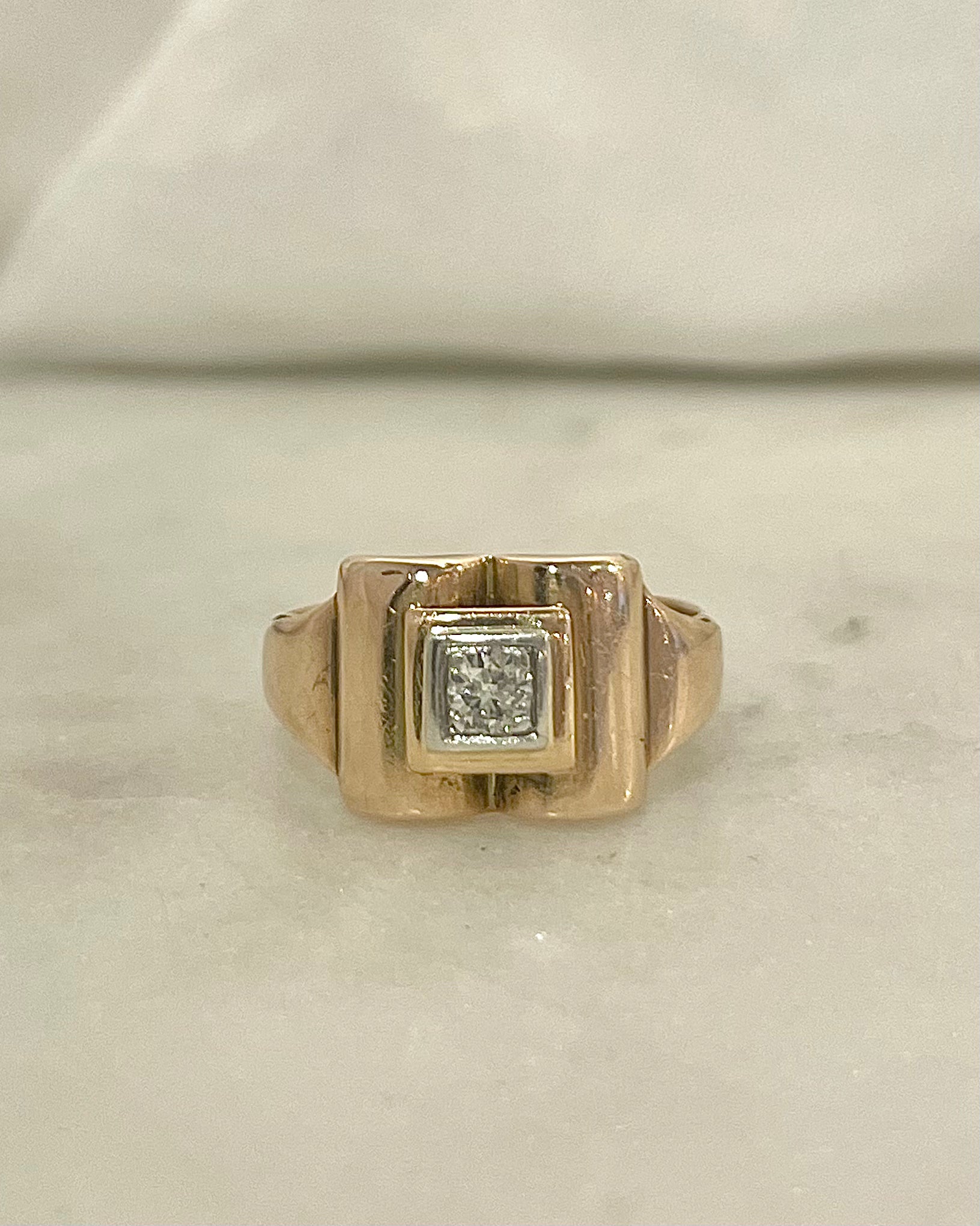 Bague Tank Diamant Vintage "Corine"