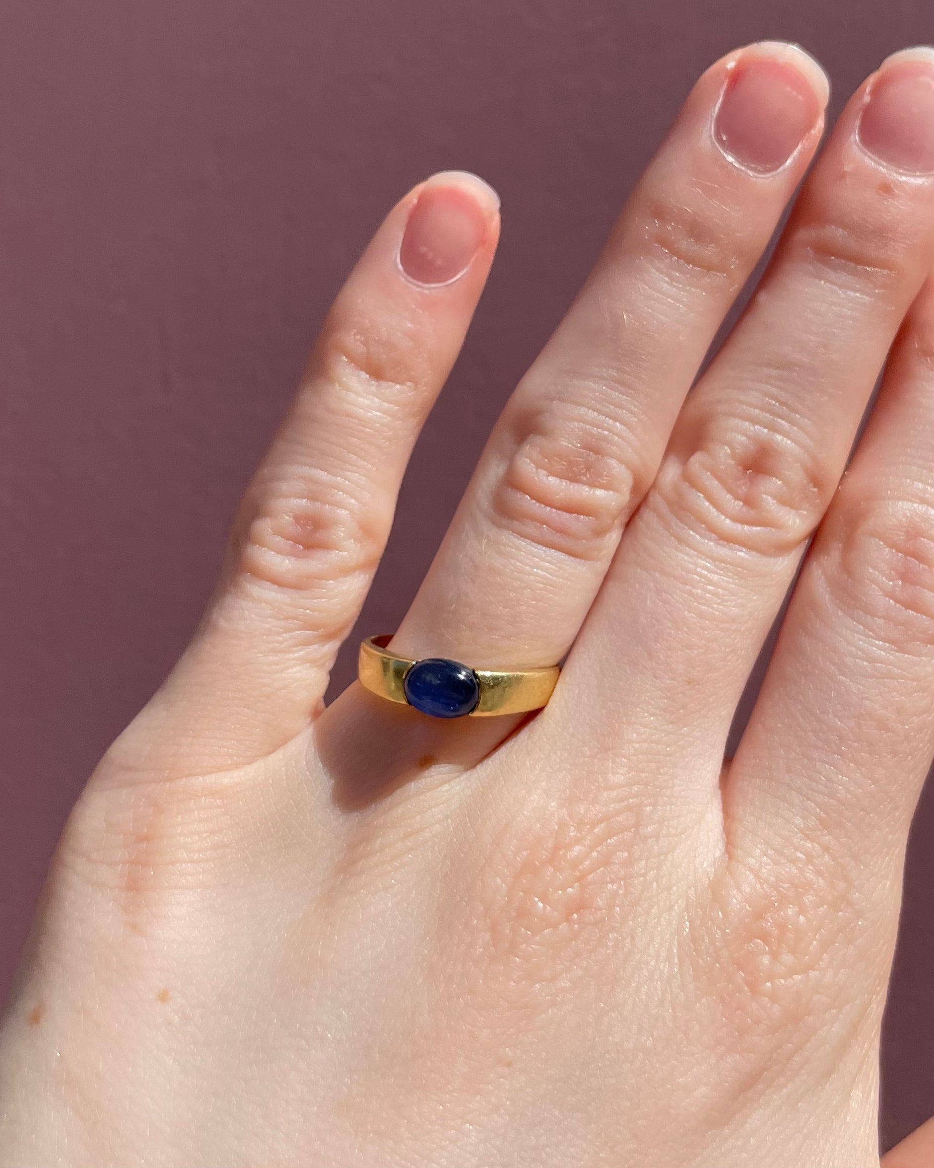 Bague Jonc Saphir 1.38 carat "Barmi"