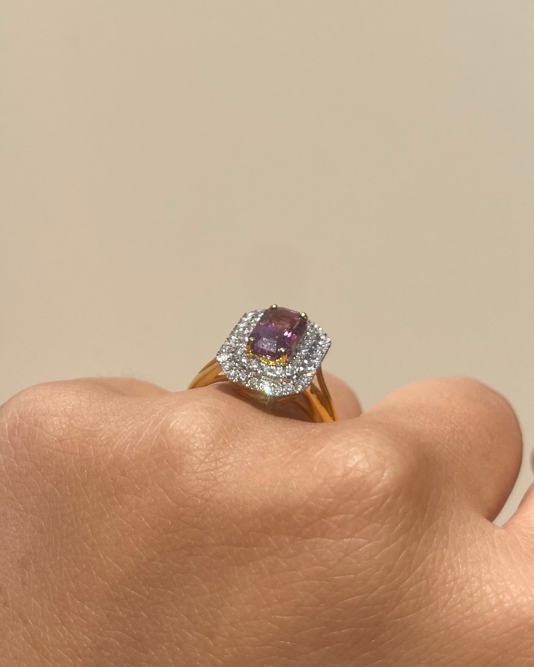 Bague Marguerite Spinelle 2.40 carats & Diamants "Beniga"