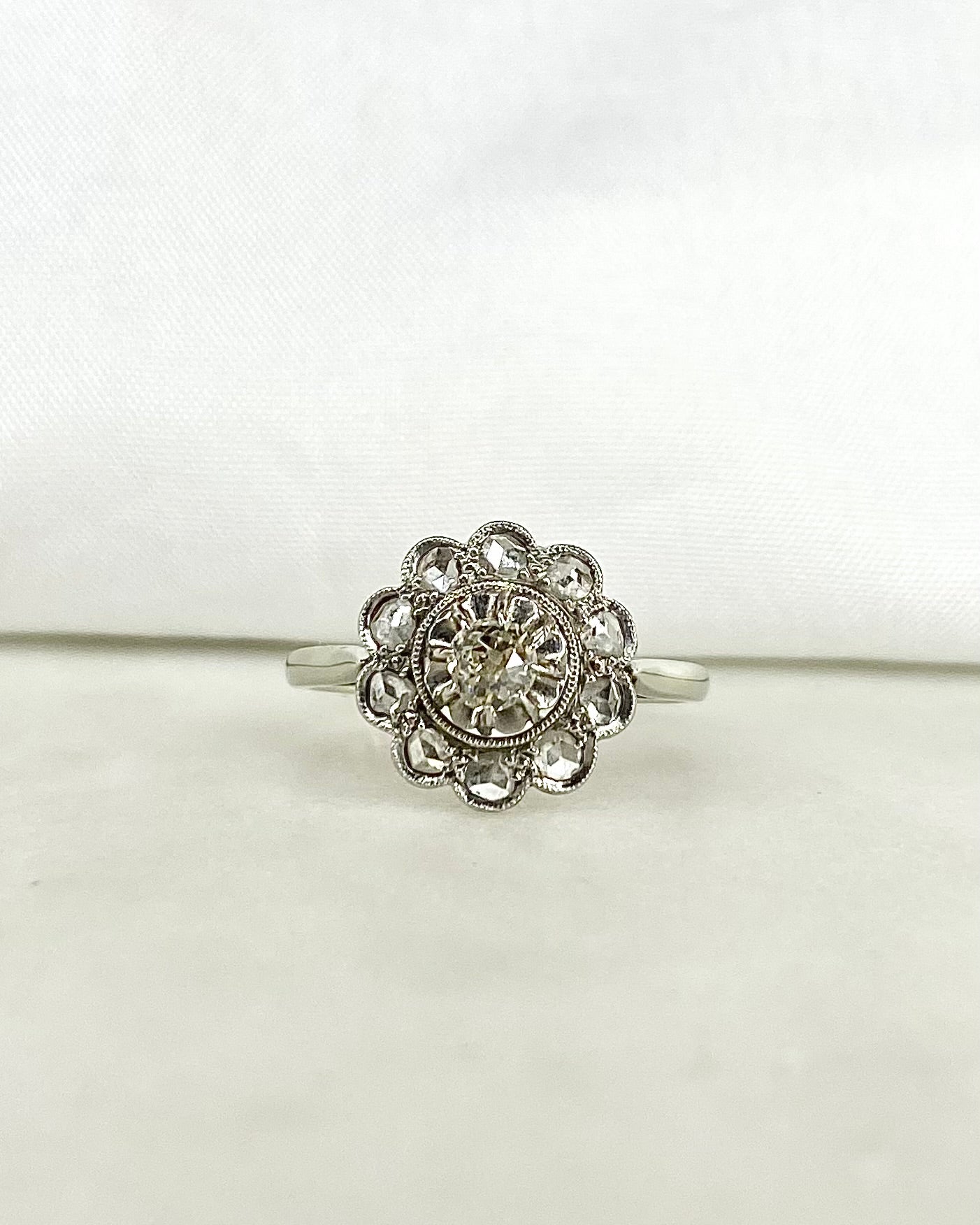 Bague Marguerite Art déco Diamants "Sarah"