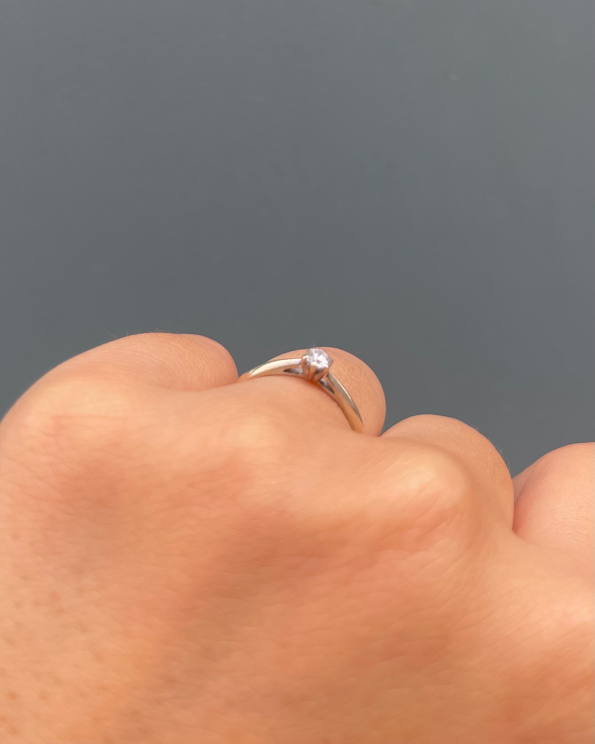 Bague Solitaire Diamant 0.10 carat "Pennie"