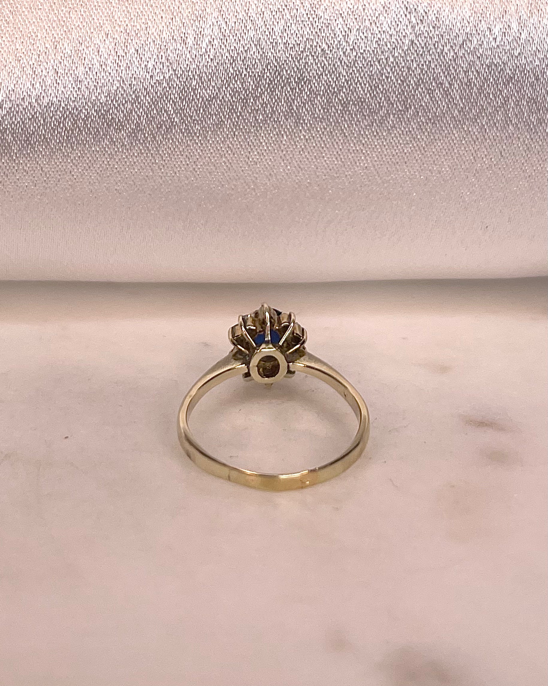 Bague Marguerite Saphir et Diamants "Pimia"
