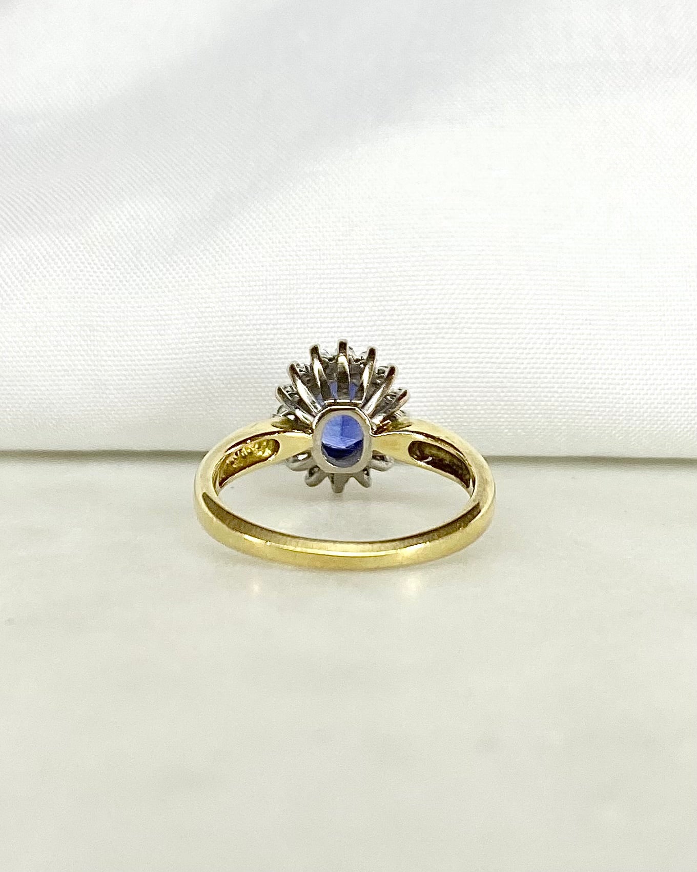 Bague Marguerite Saphir & Diamants "Sonia"