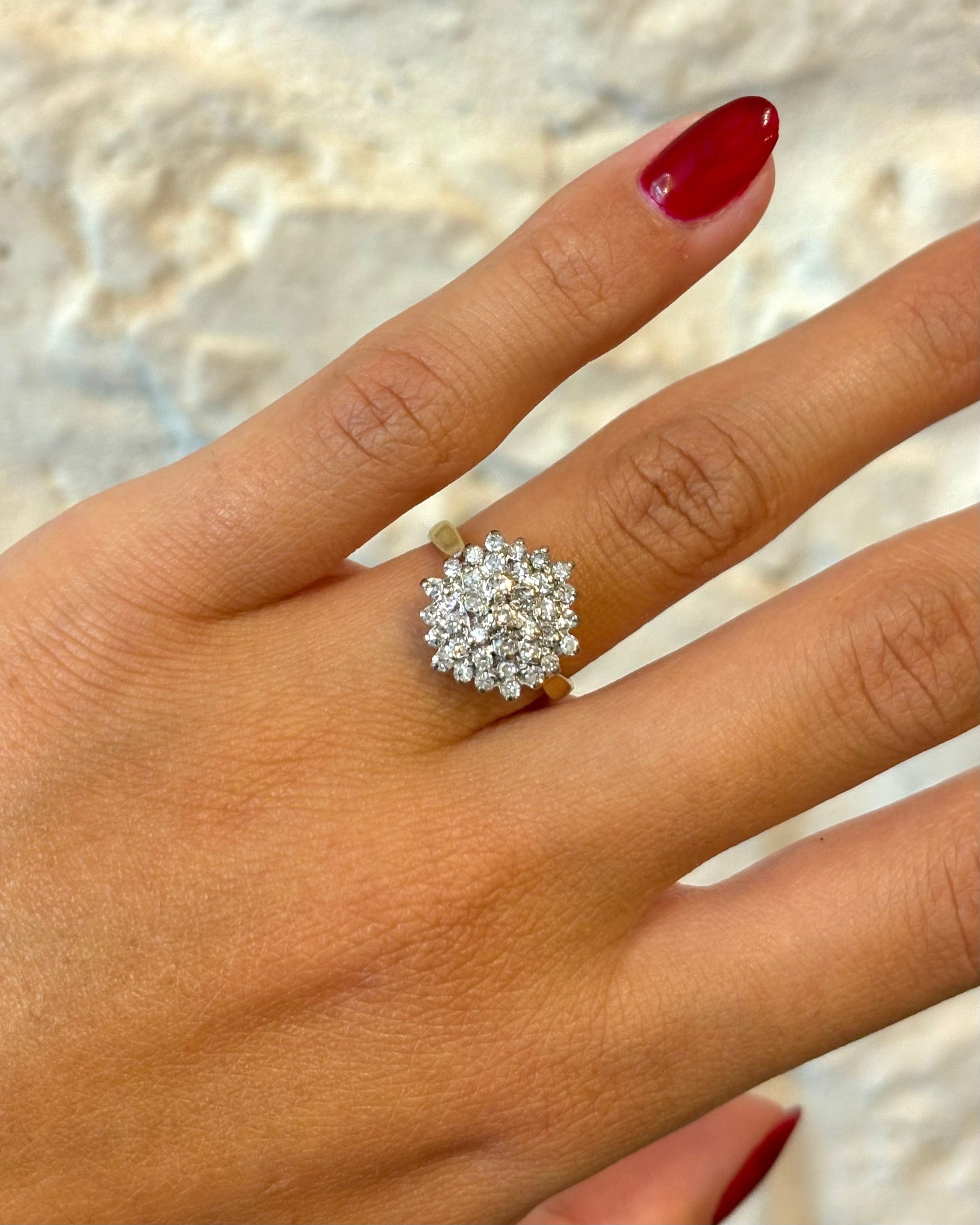 Bague Marguerite 37 Diamants "Noëla"