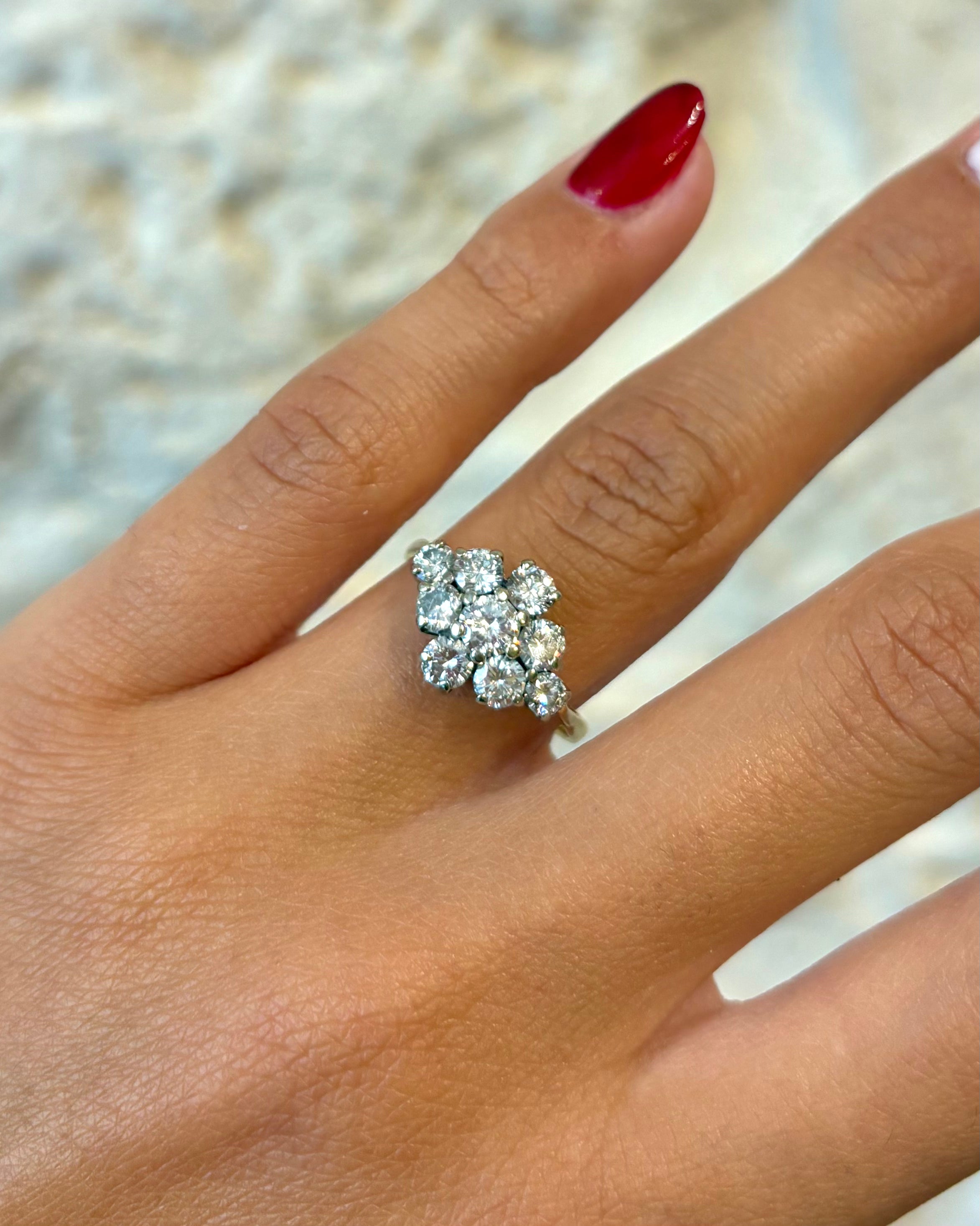 Bague Rivière Diamants 1.14 carat "Victoire"