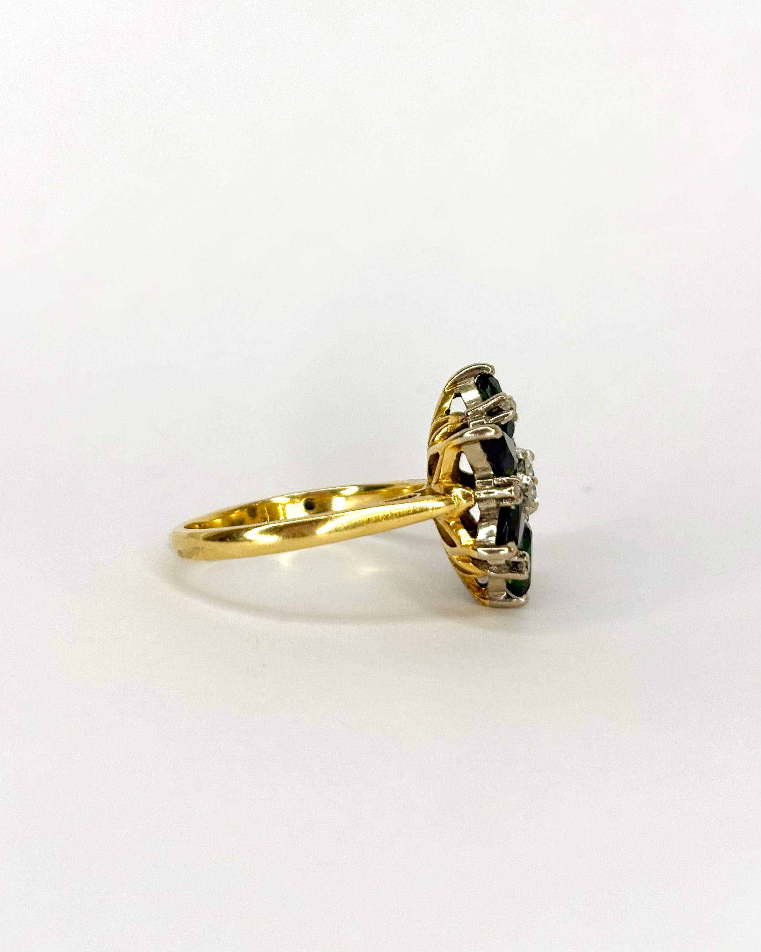 Bague Marguerite Tourmaline 2.5 carats & Diamants 0.23 carat "Nadège"