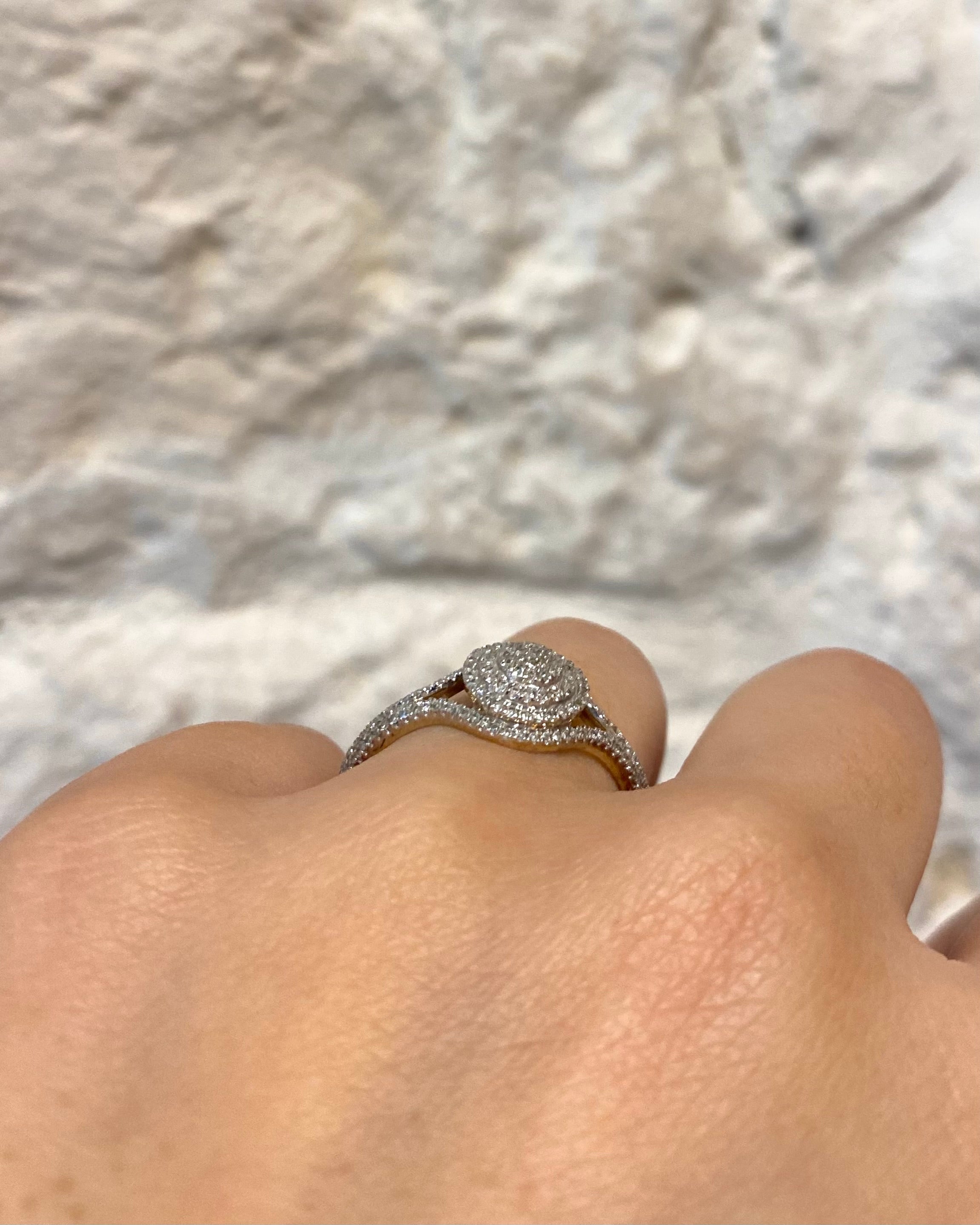 Bague Style Art Déco Diamants 0.80 carat "Lya"
