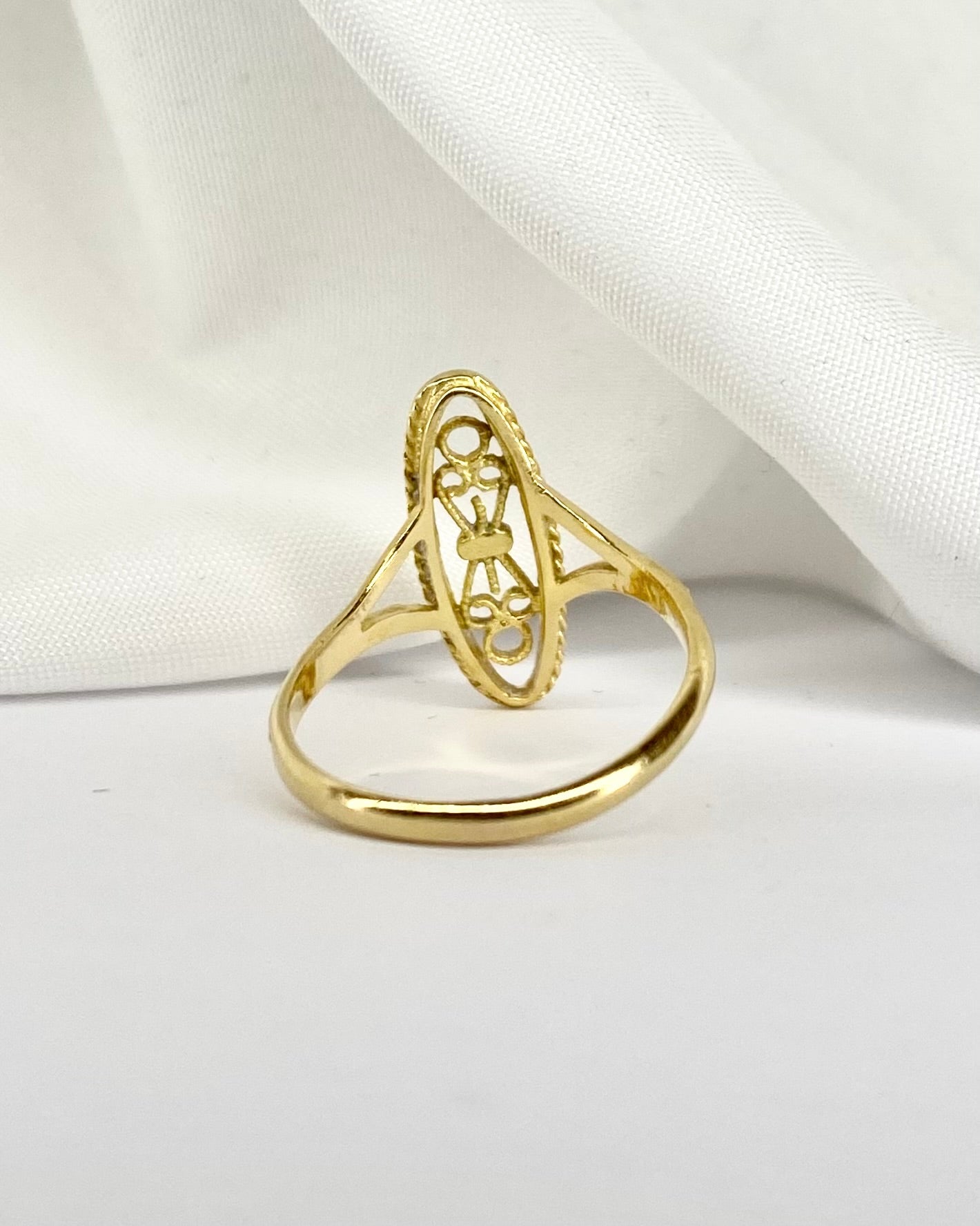 Bague Marquise Or Jaune "Chiara"
