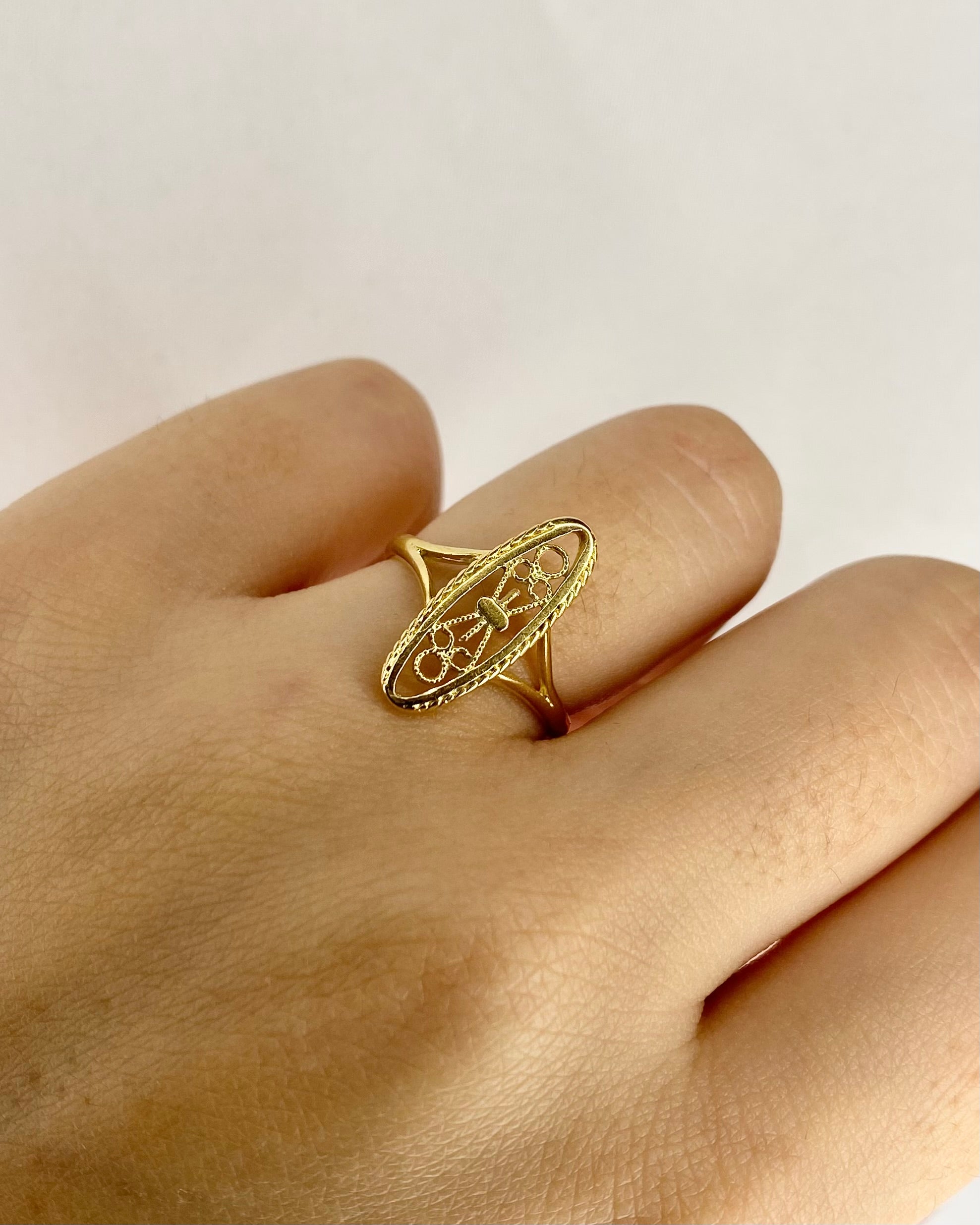 Bague Marquise Or Jaune "Chiara"