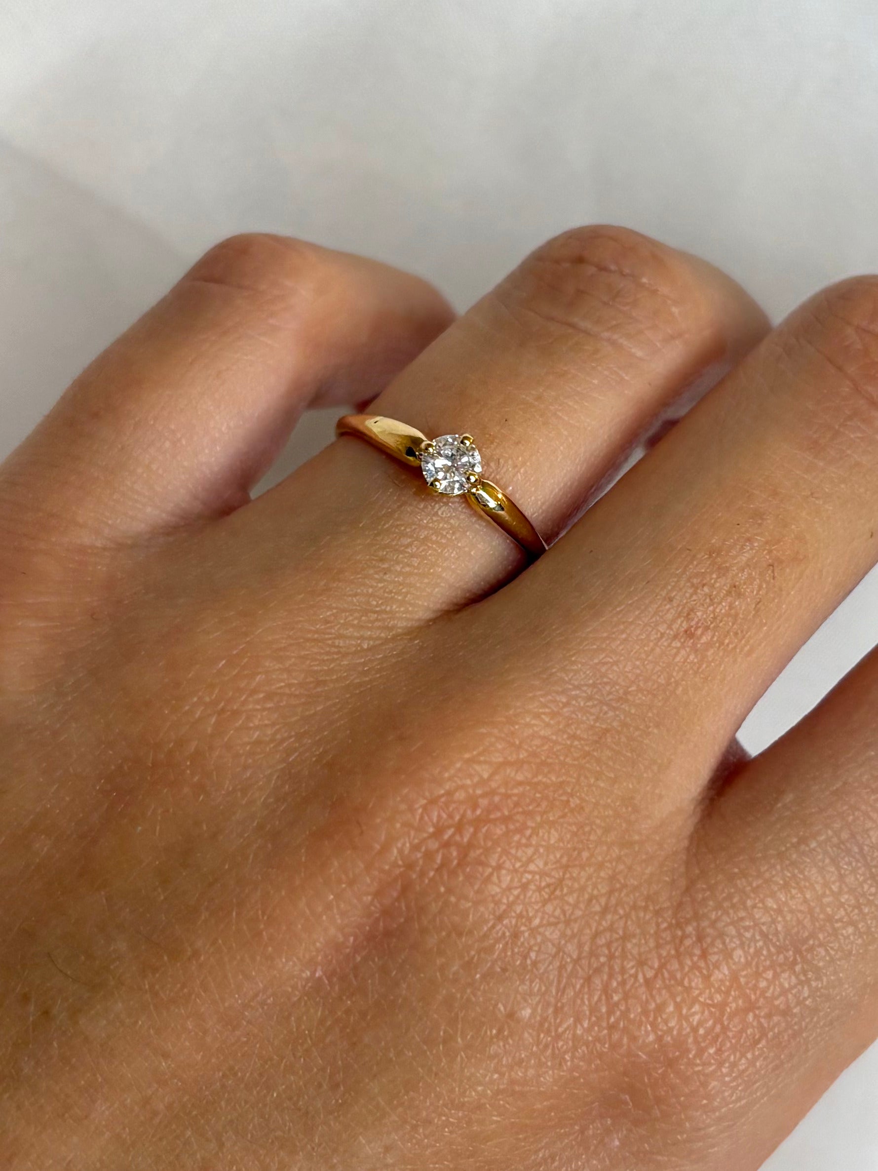 Bague Solitaire Diamant 0.20 carat "Adèle"