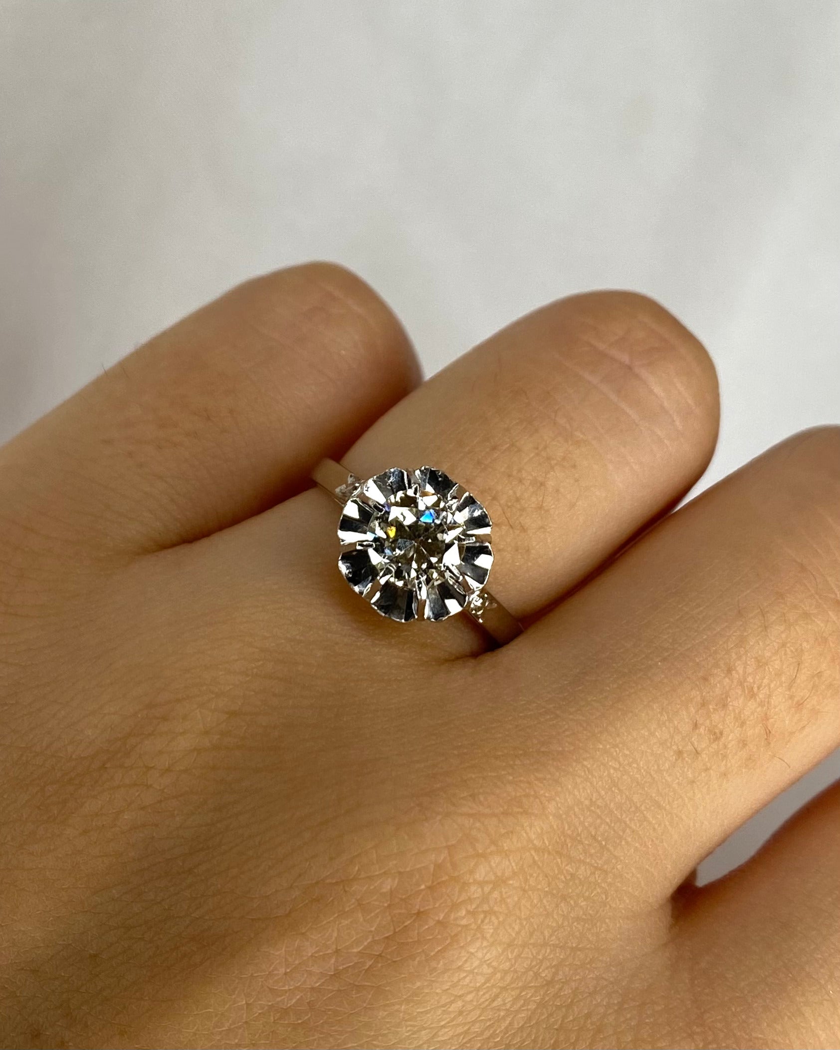 Bague Solitaire Diamants 0.94 carat "Lyna"