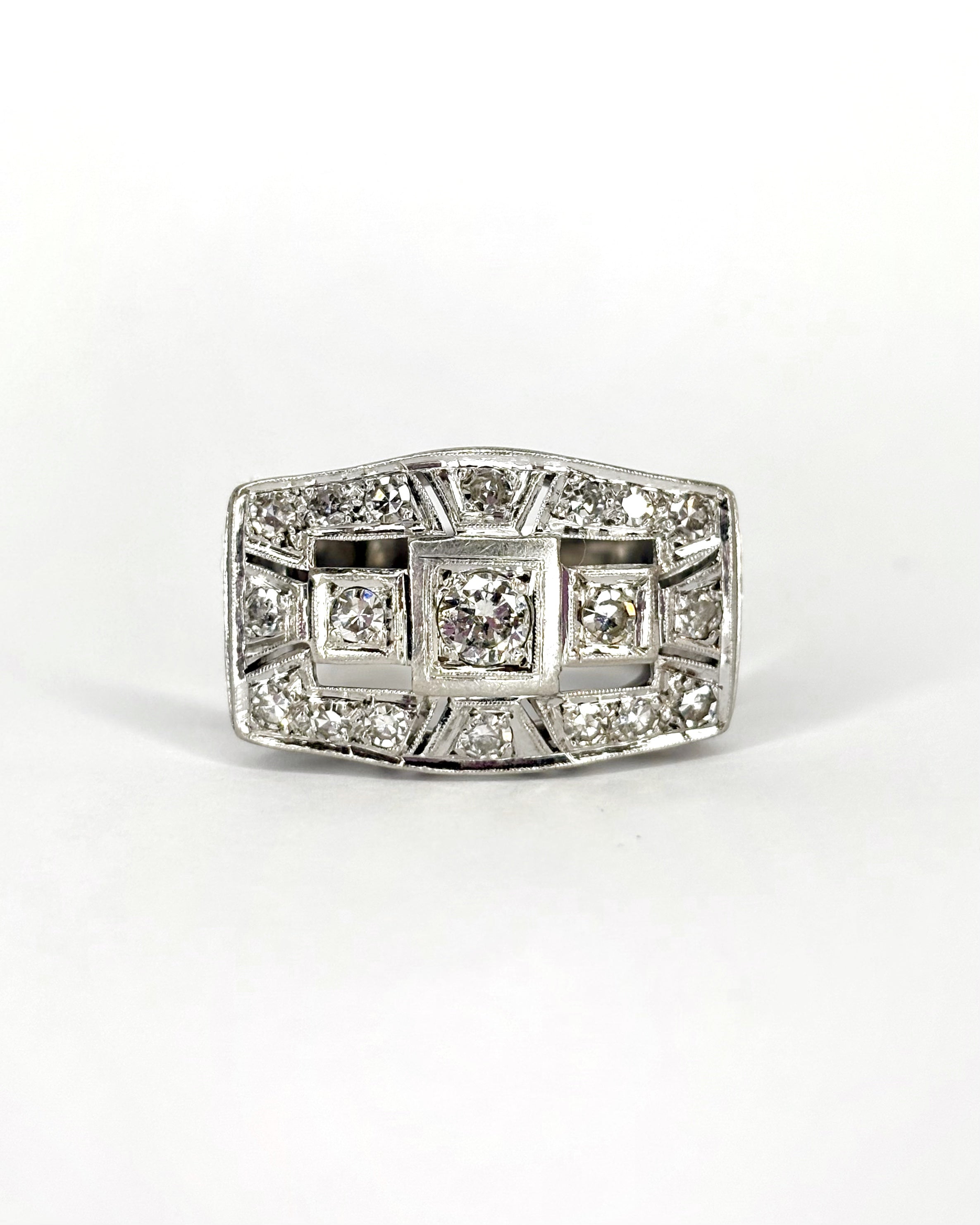 Bague Tank Diamants 1.32 carat "Nadia"