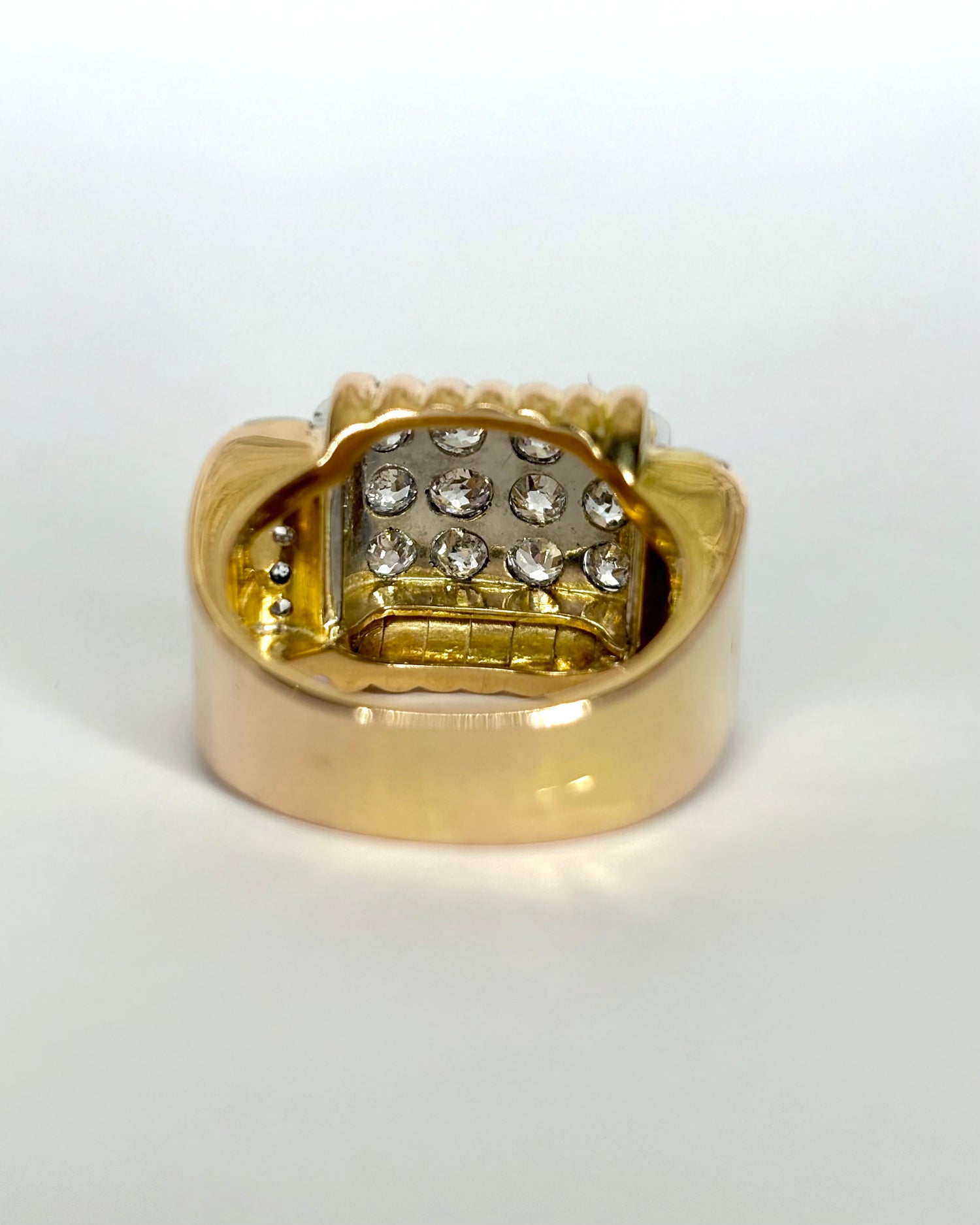 Bague Tank Diamants 0.89 ct & Or 12,03g "Julia"