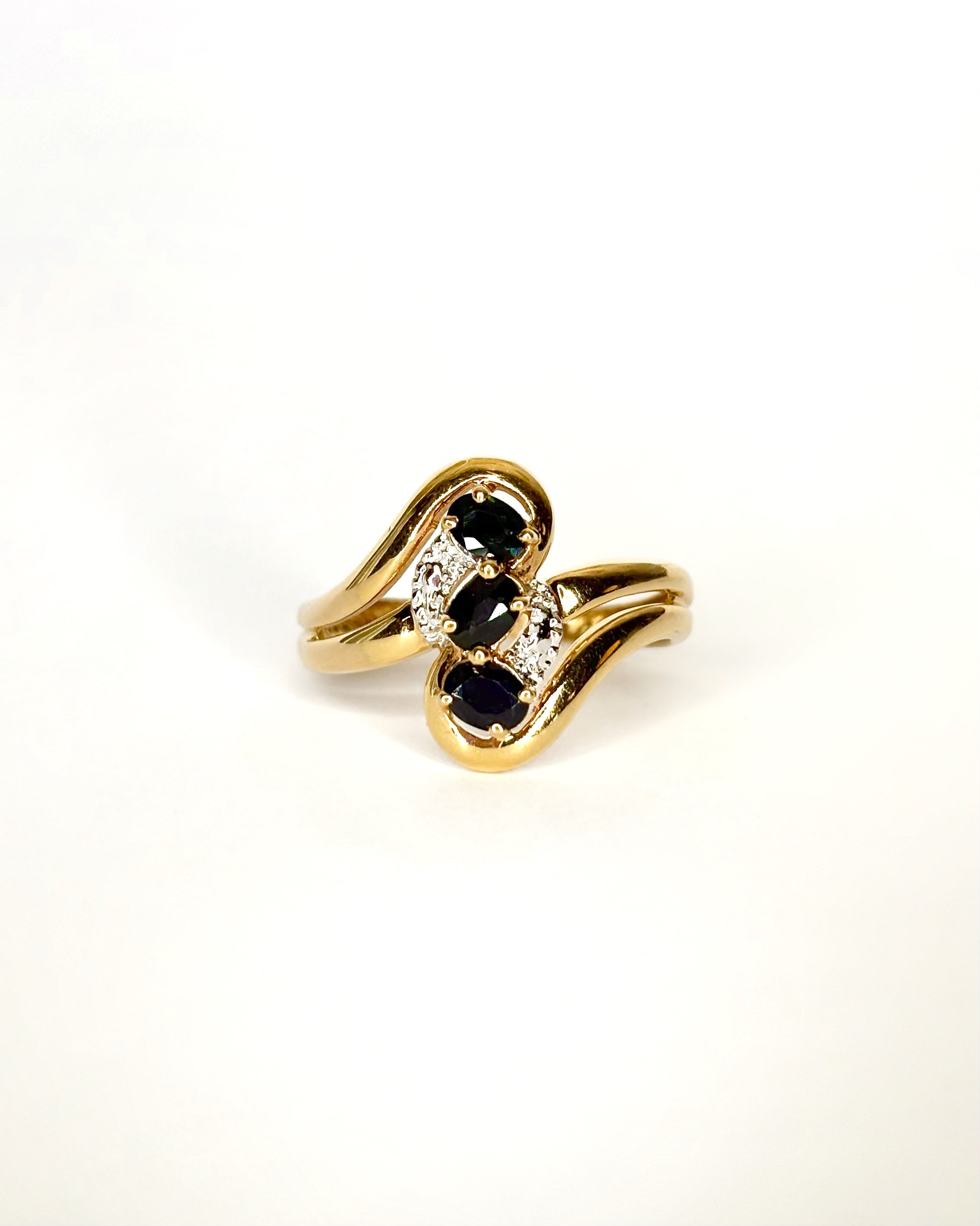 Bague Tourbillon Saphirs 0.30 ct "Odette"