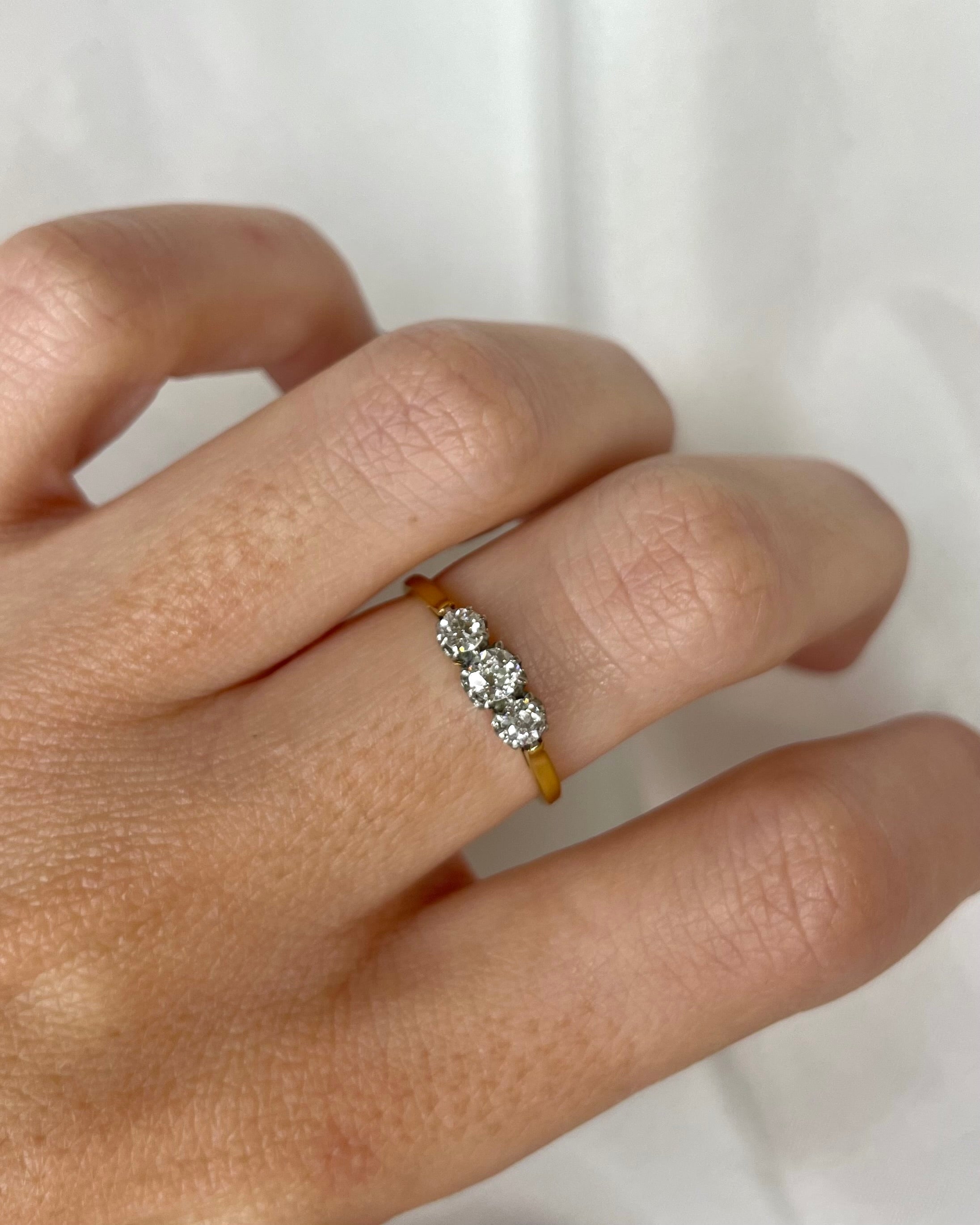 Bague Trilogie Diamants 0.55 carat "Mia"