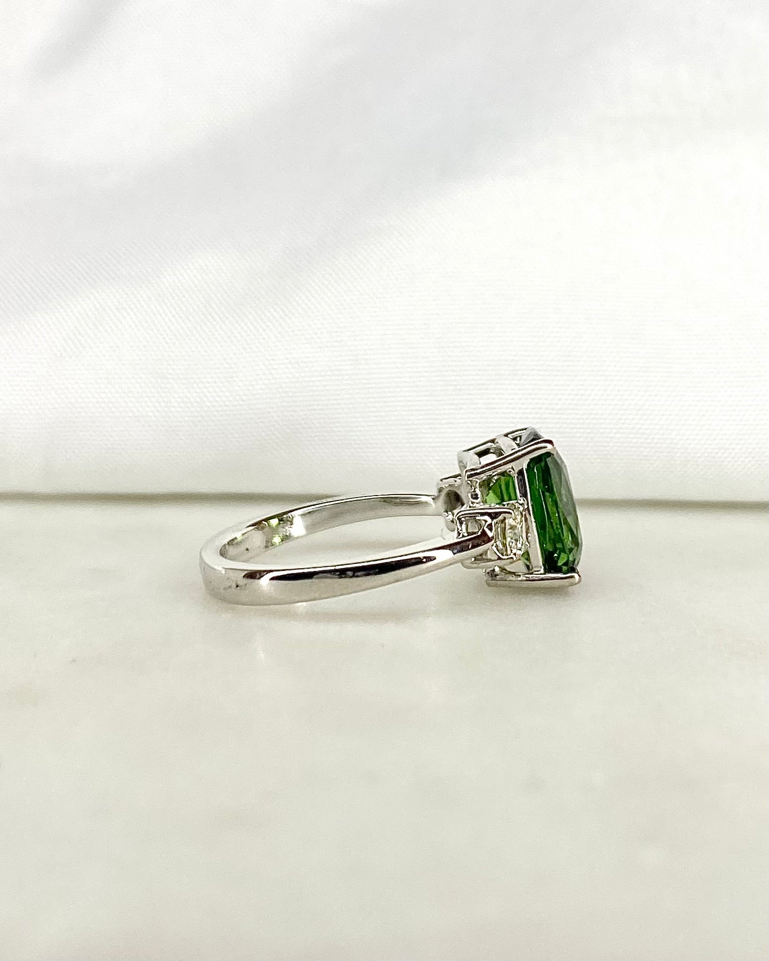 Bague Trilogie Tourmaline 3.80 carats & Diamants "Chiara"