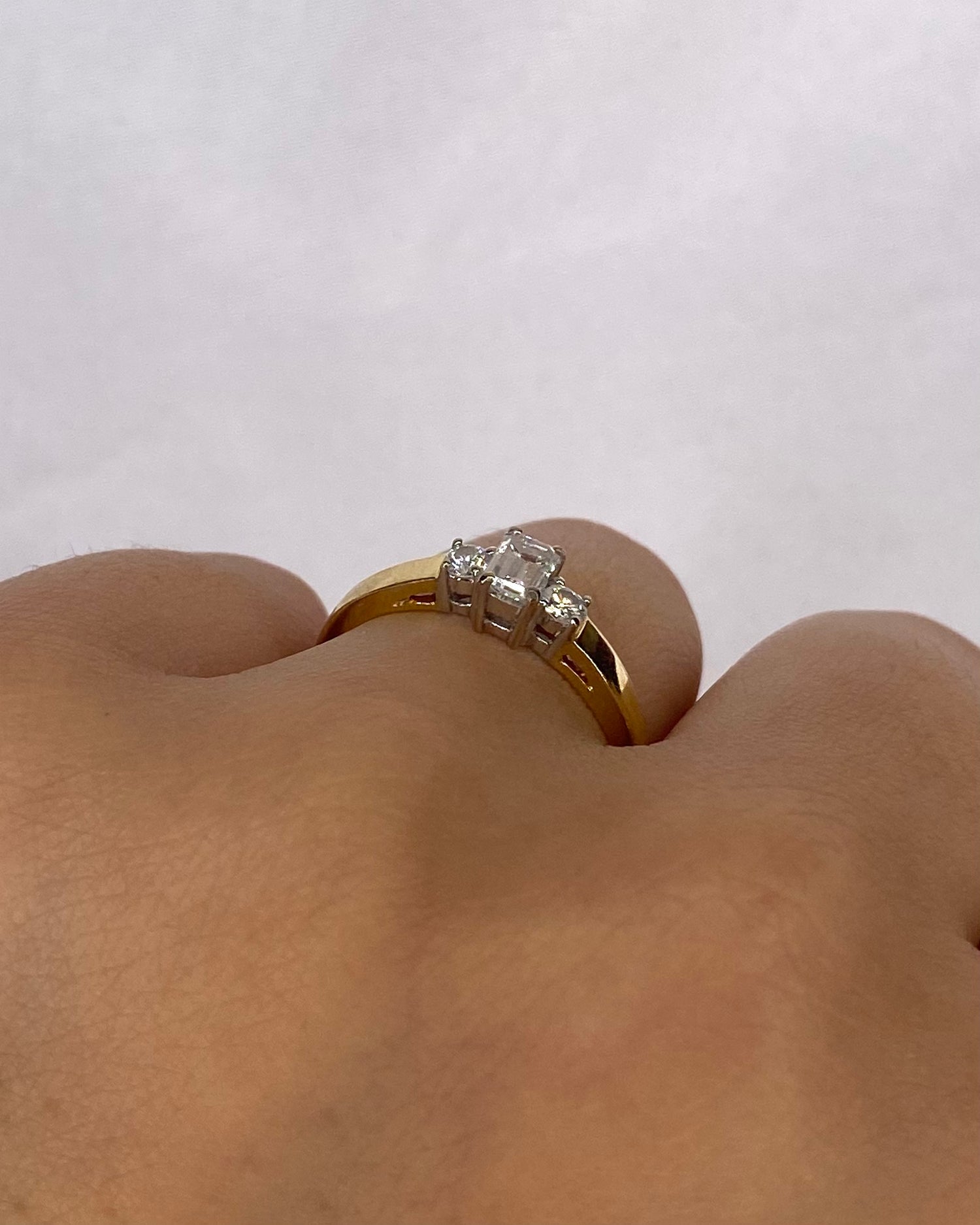 Bague Trilogie Diamants 0.36 carat "Jasmine"