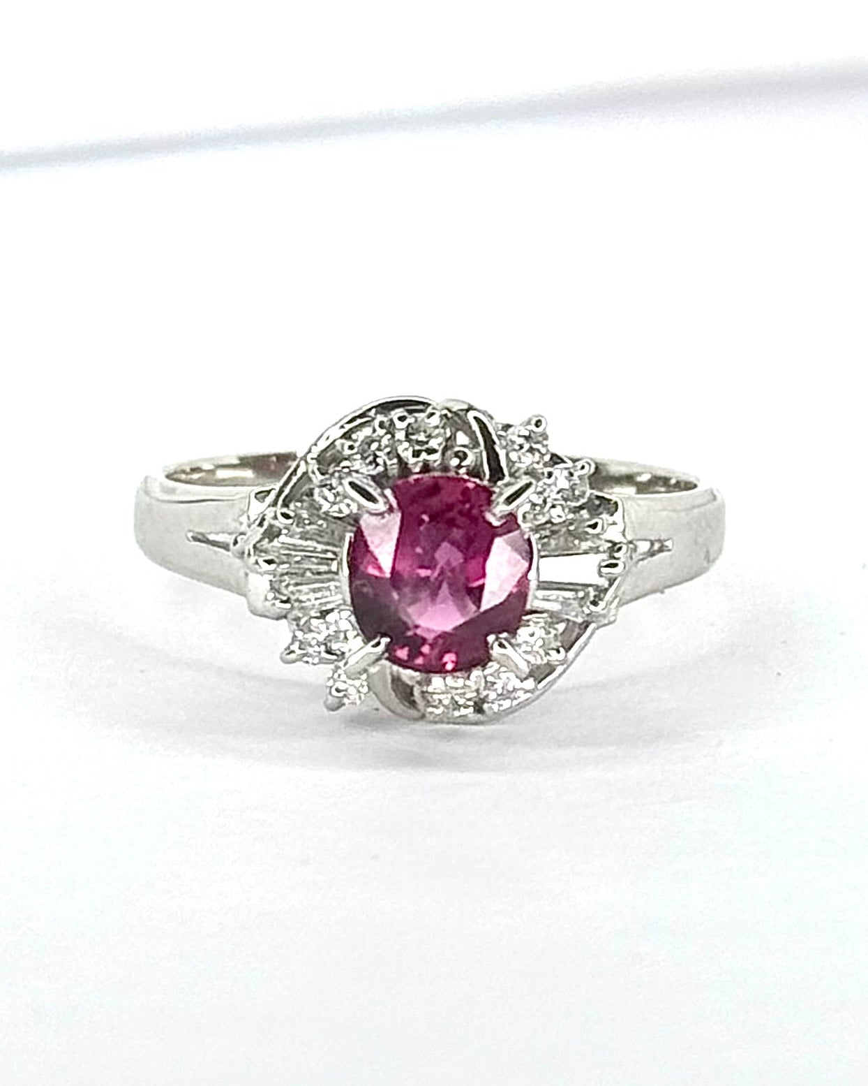 Bague Marguerite Rubis 0.81 carat & Diamants 0.24 carat "Sirine"