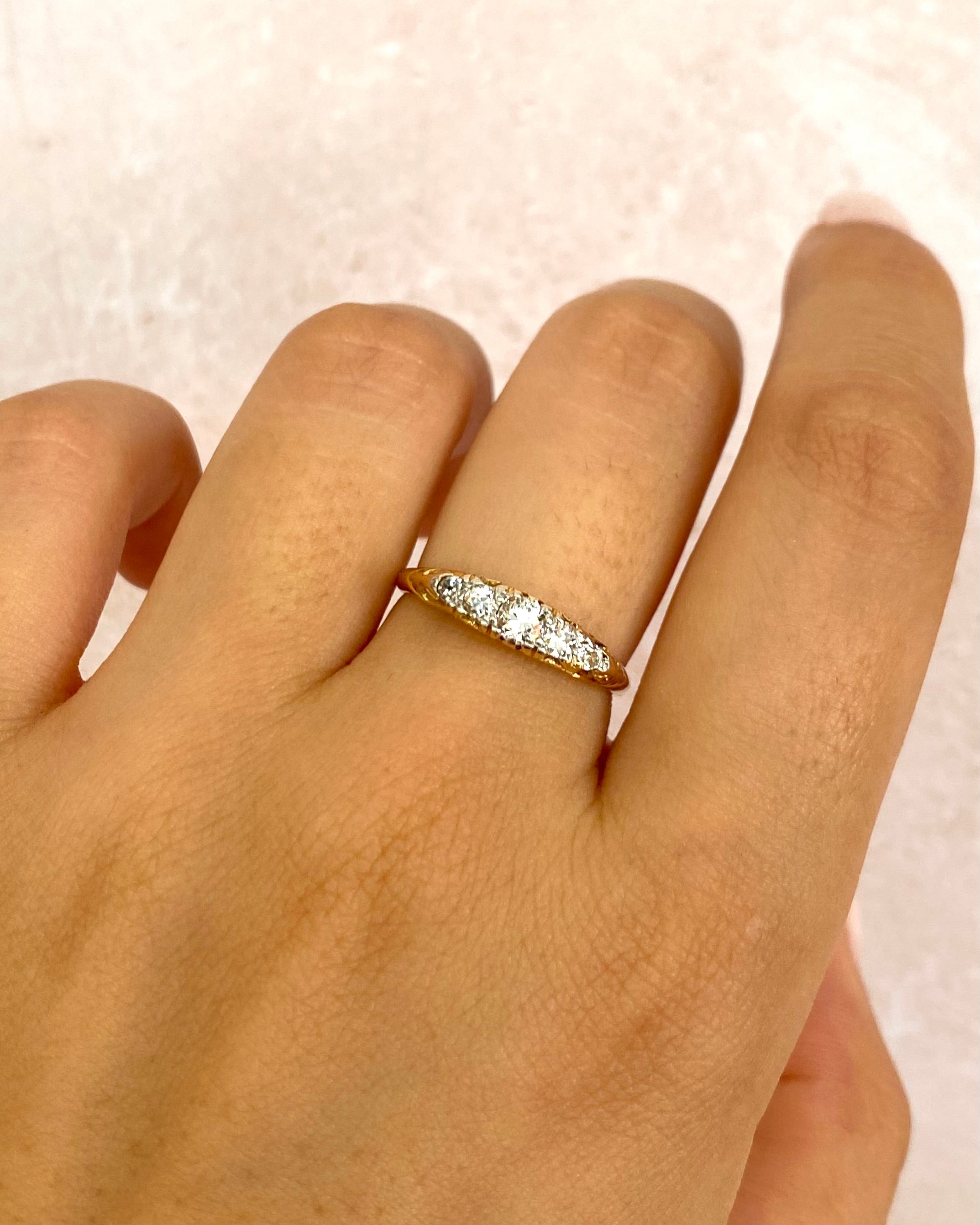 Bague Rivière Diamants 0.33 carat "Rahma"