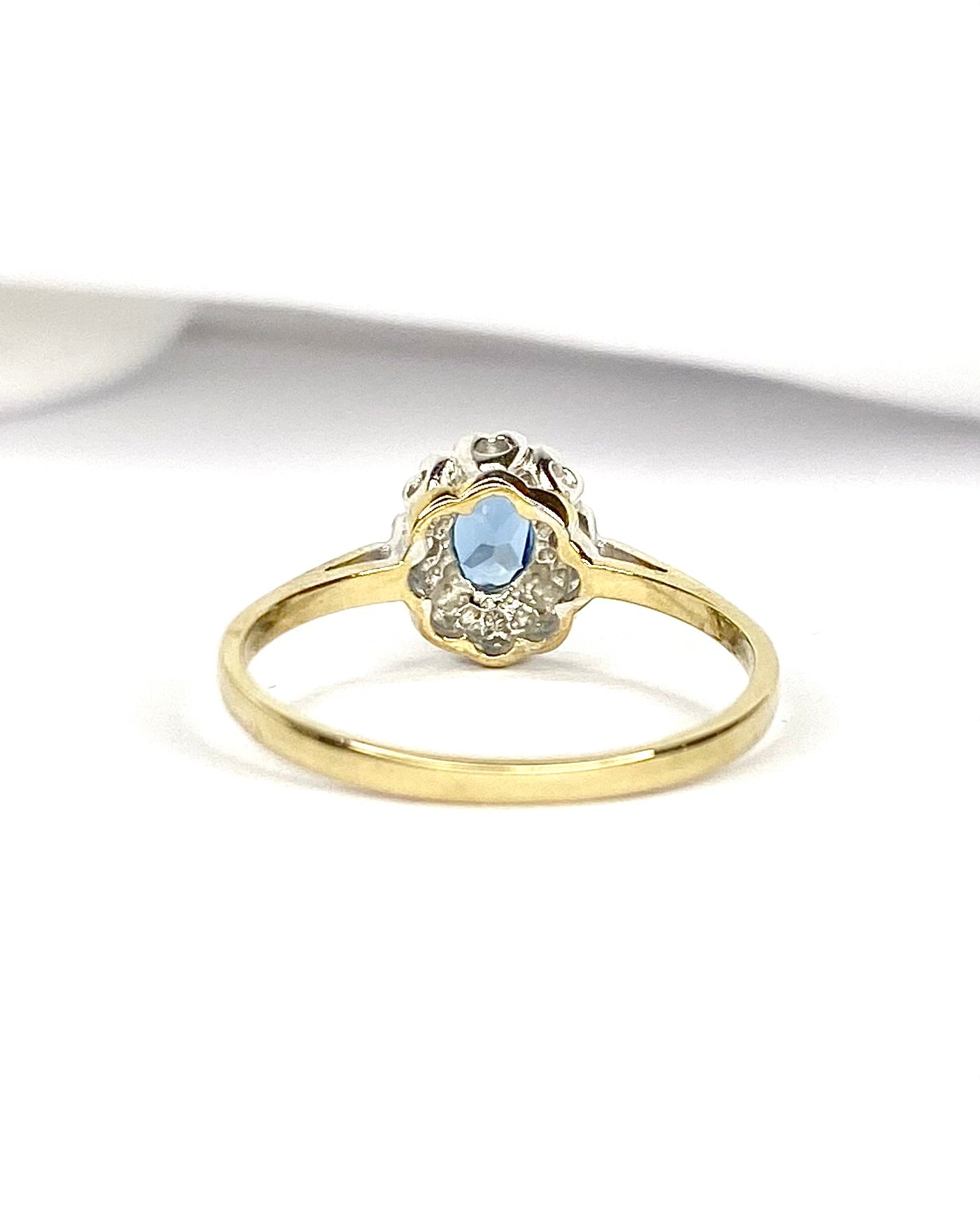 Marguerite Topaz & Diamonds Ring "Lina"