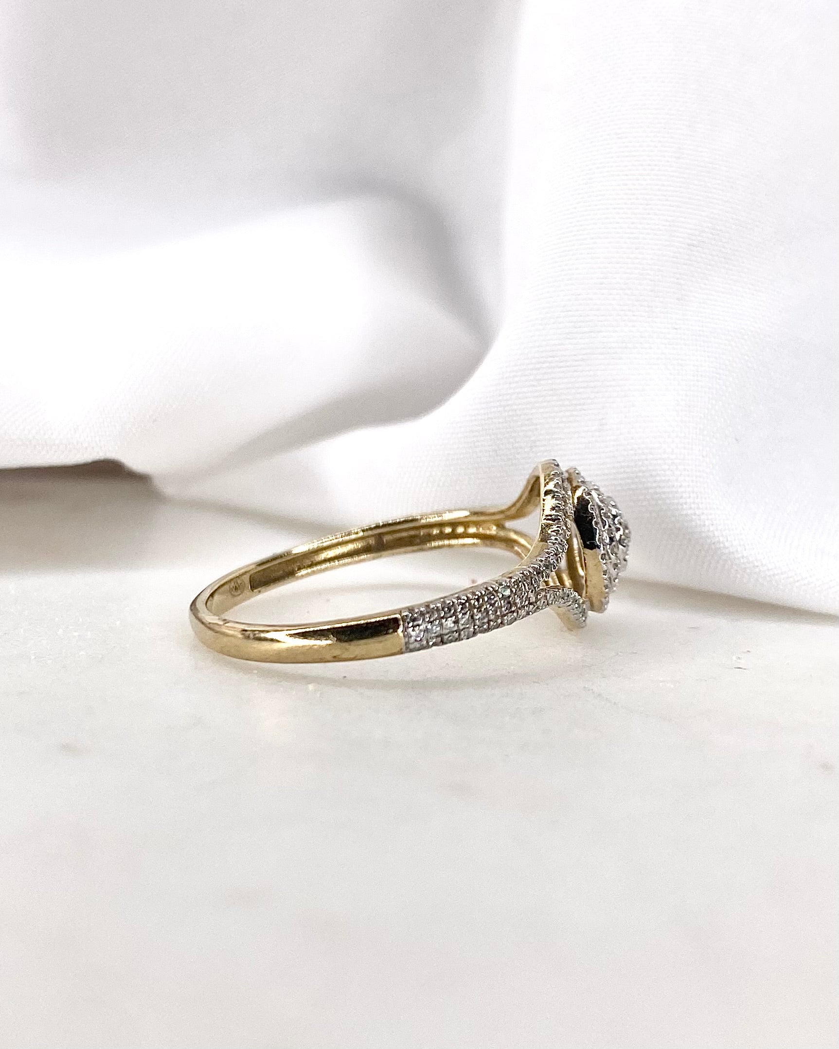 Bague Style Art Déco Diamants 0.80 carat "Lya"