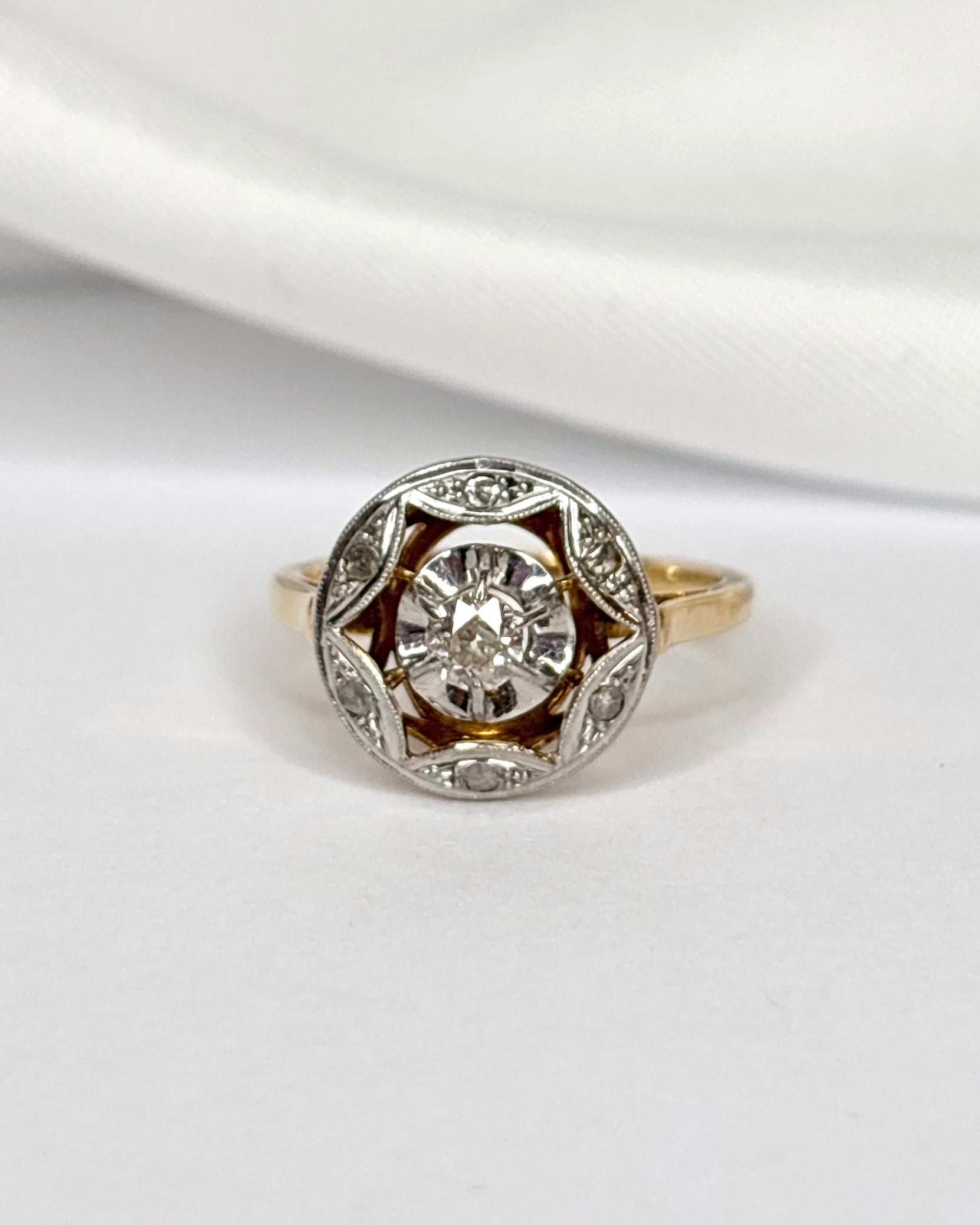 Bague Art Déco Diamants "Zélie"