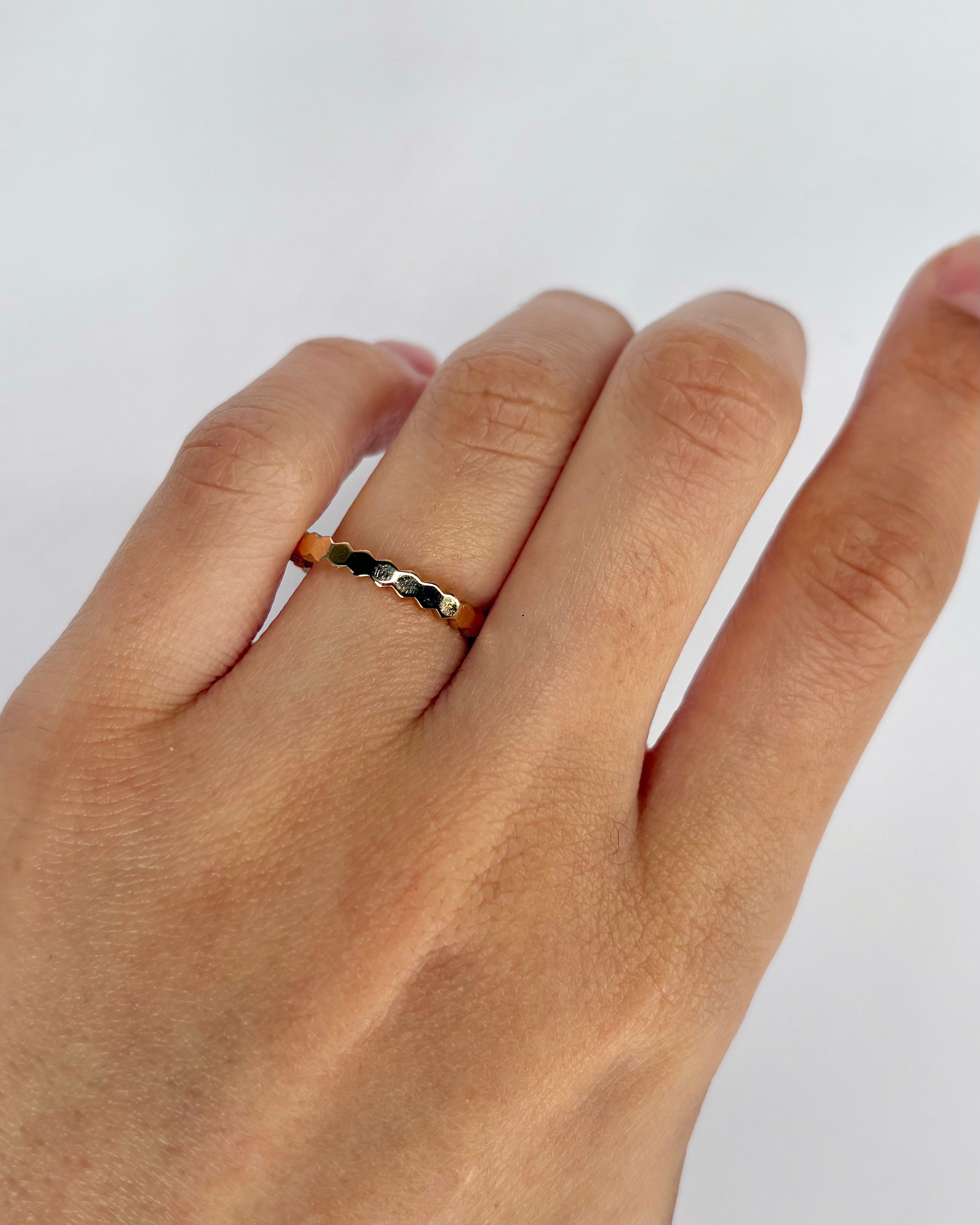 Yellow Gold Wedding Band Signed Chaumet "Bee"