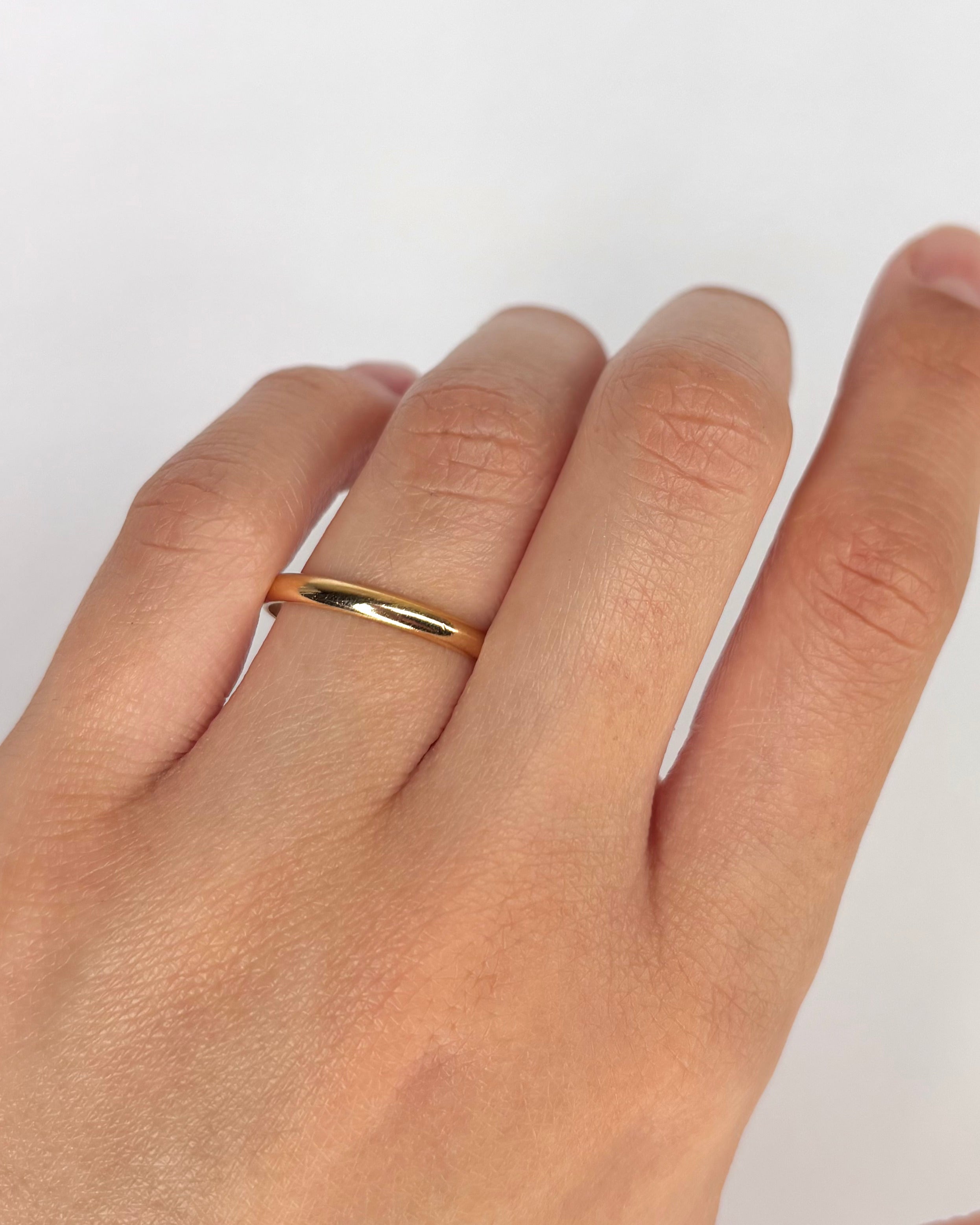 Yellow Gold Wedding Band 18 Carats "Darius"