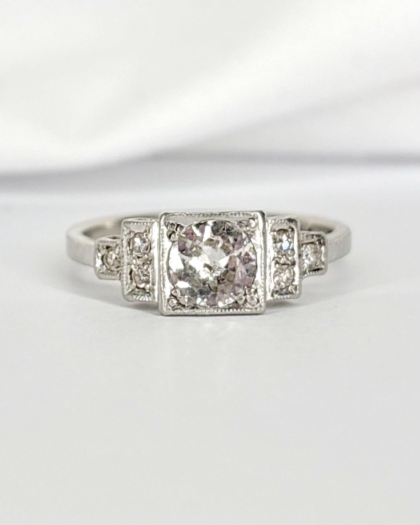 Bague Art-Déco Diamants 0.53 carat "Sarah"