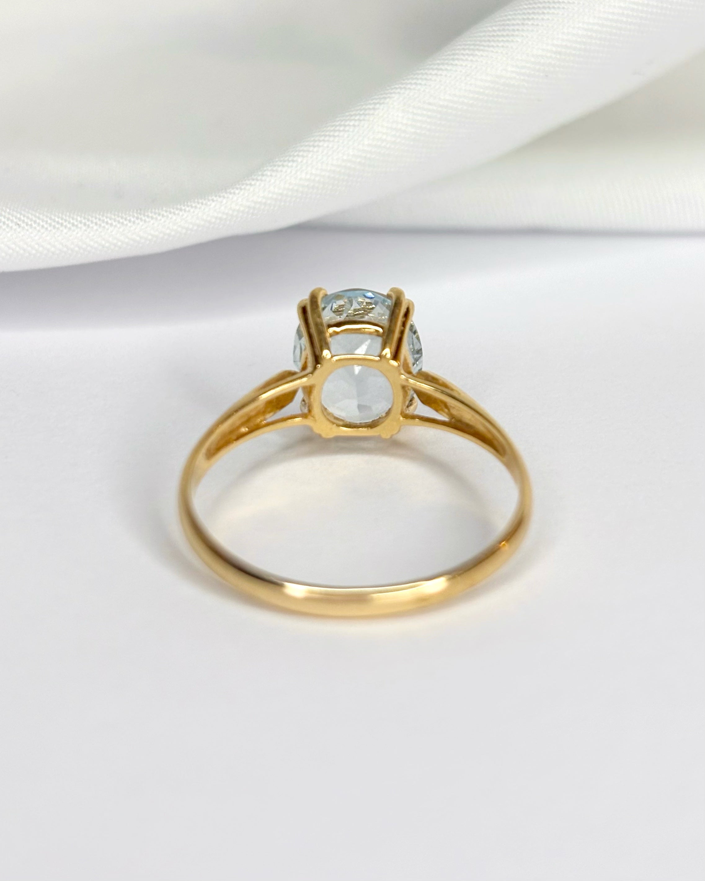 Bague Solitaire Aigue-Marine 2.40 carats "Tamara"